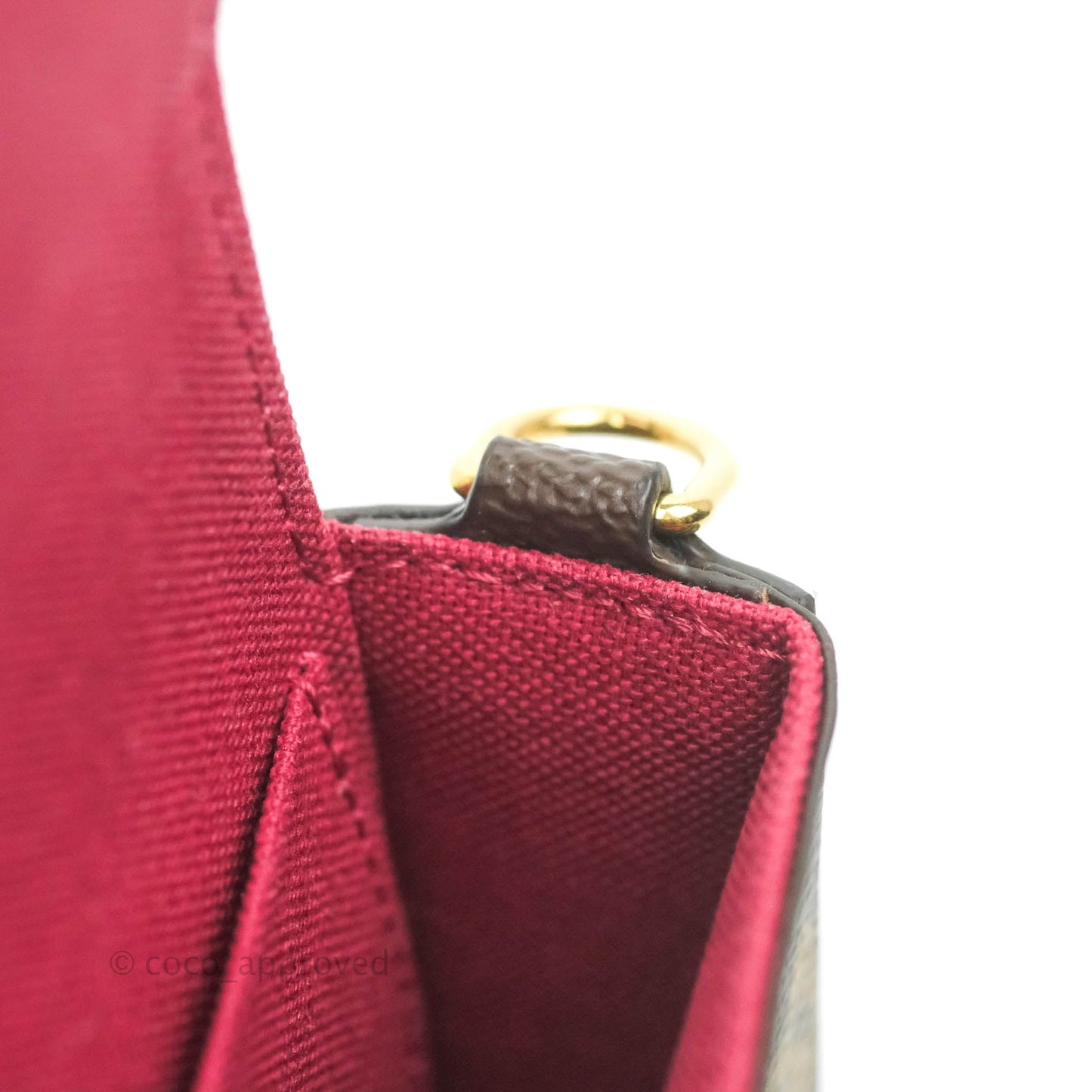 Louis Vuitton Félicie Pochette Monogram Canvas Fuchsia Pink