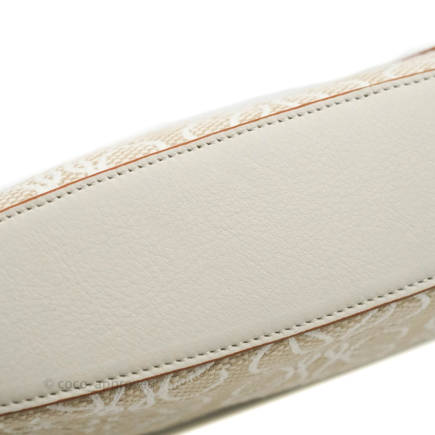 Loewe Paula's Ibiza Anagram Canvas Pouch Ivory White