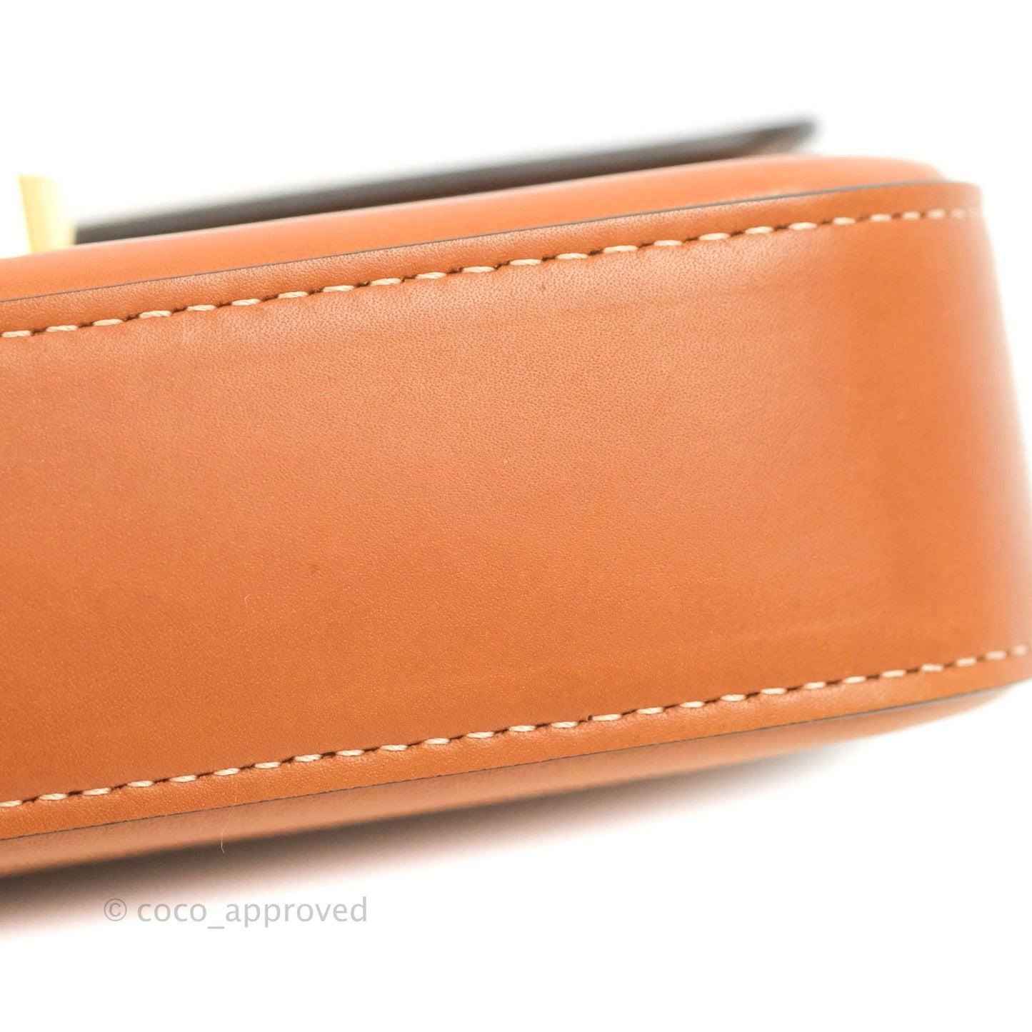 Celine Triomphe Shoulder Bag Tan Calfskin