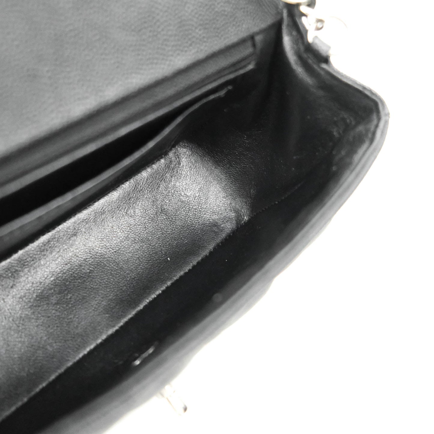 Chanel Classic Mini Rectangular Flap Black Caviar Silver Hardware