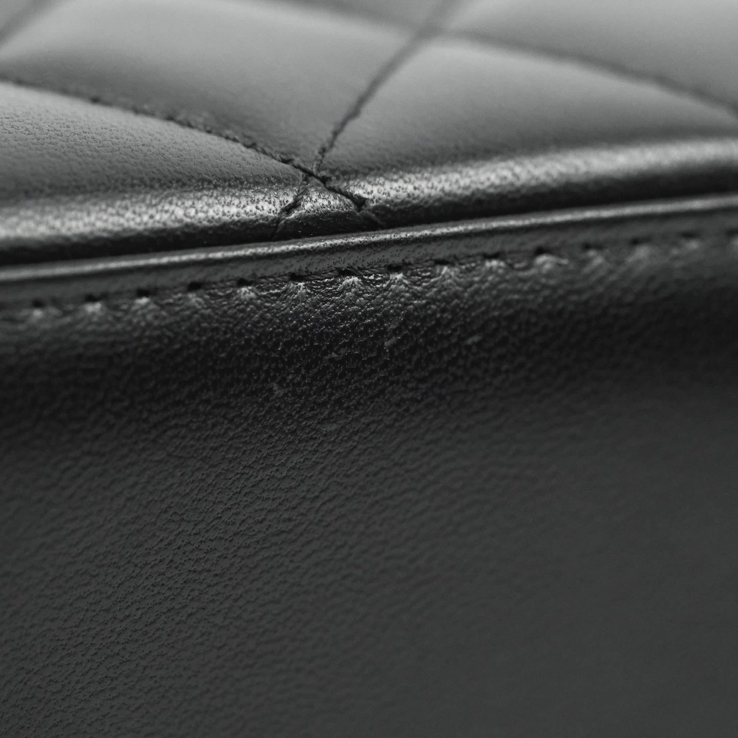 Chanel Vanity Rectangular Top Handle Black Lambskin Gold Hardware