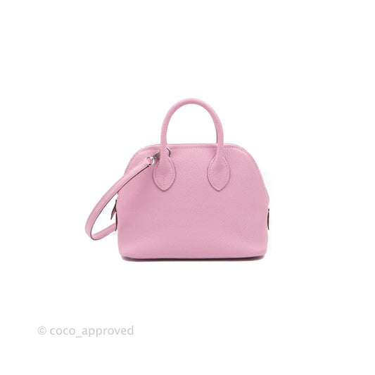 Hermes Mini Bolide 1923 Bag Mauve Sylvestre Chevre Mysore Palladium Hardware