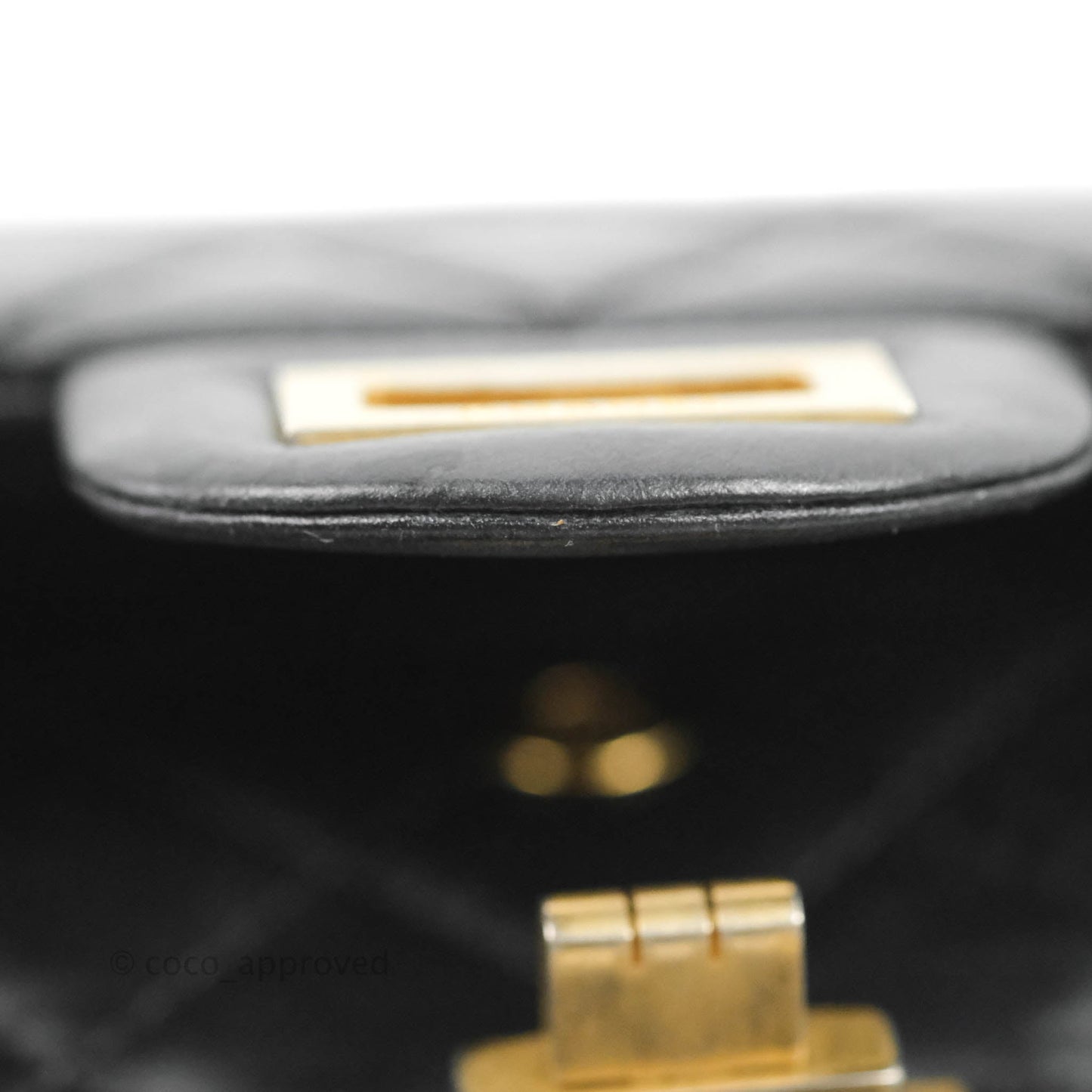 Chanel Reissue 225 Quilted Flap Black Aged Calfskin Aged Gold Hardware