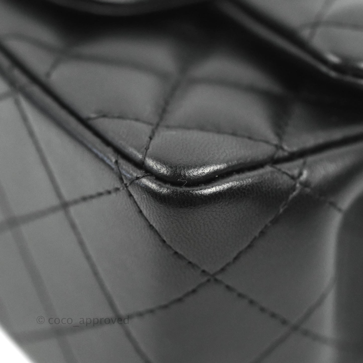 Chanel Mini Square Black Lambskin Gold Hardware