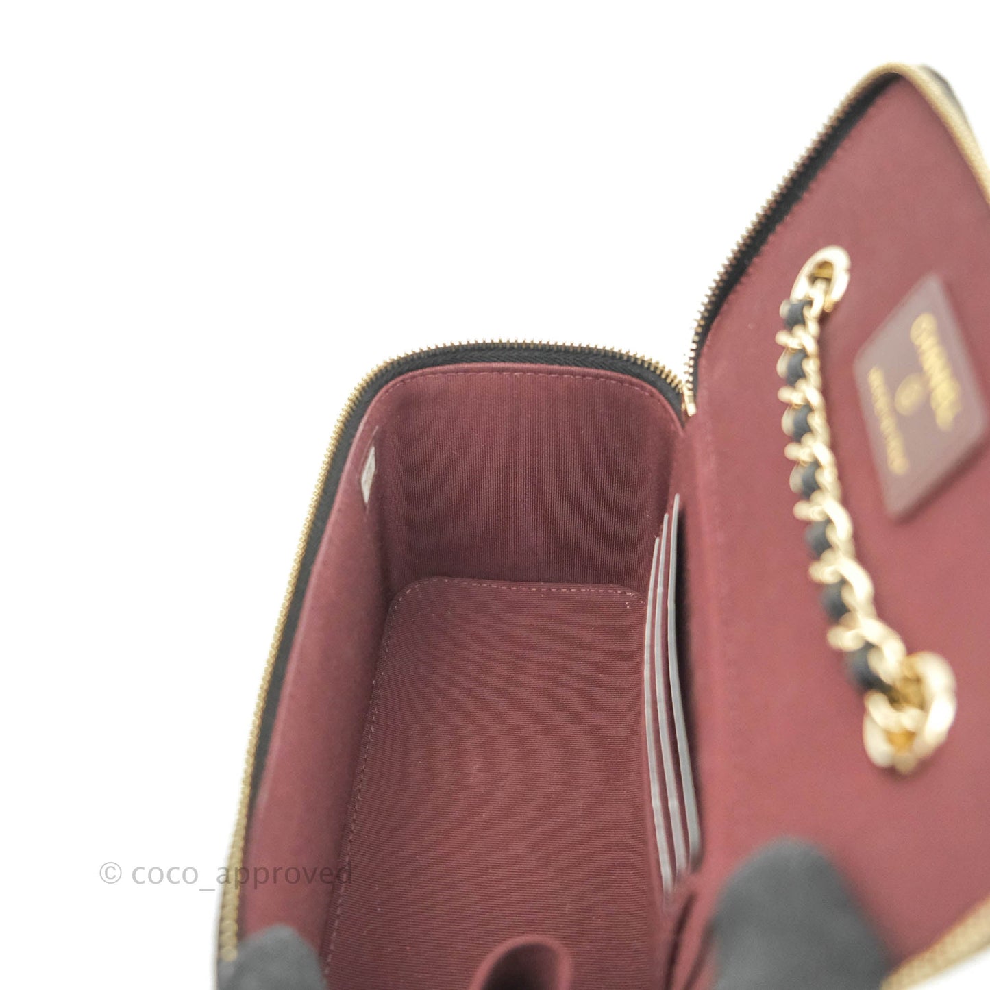 Chanel Classic Vanity Rectangular Black Caviar Gold Hardware