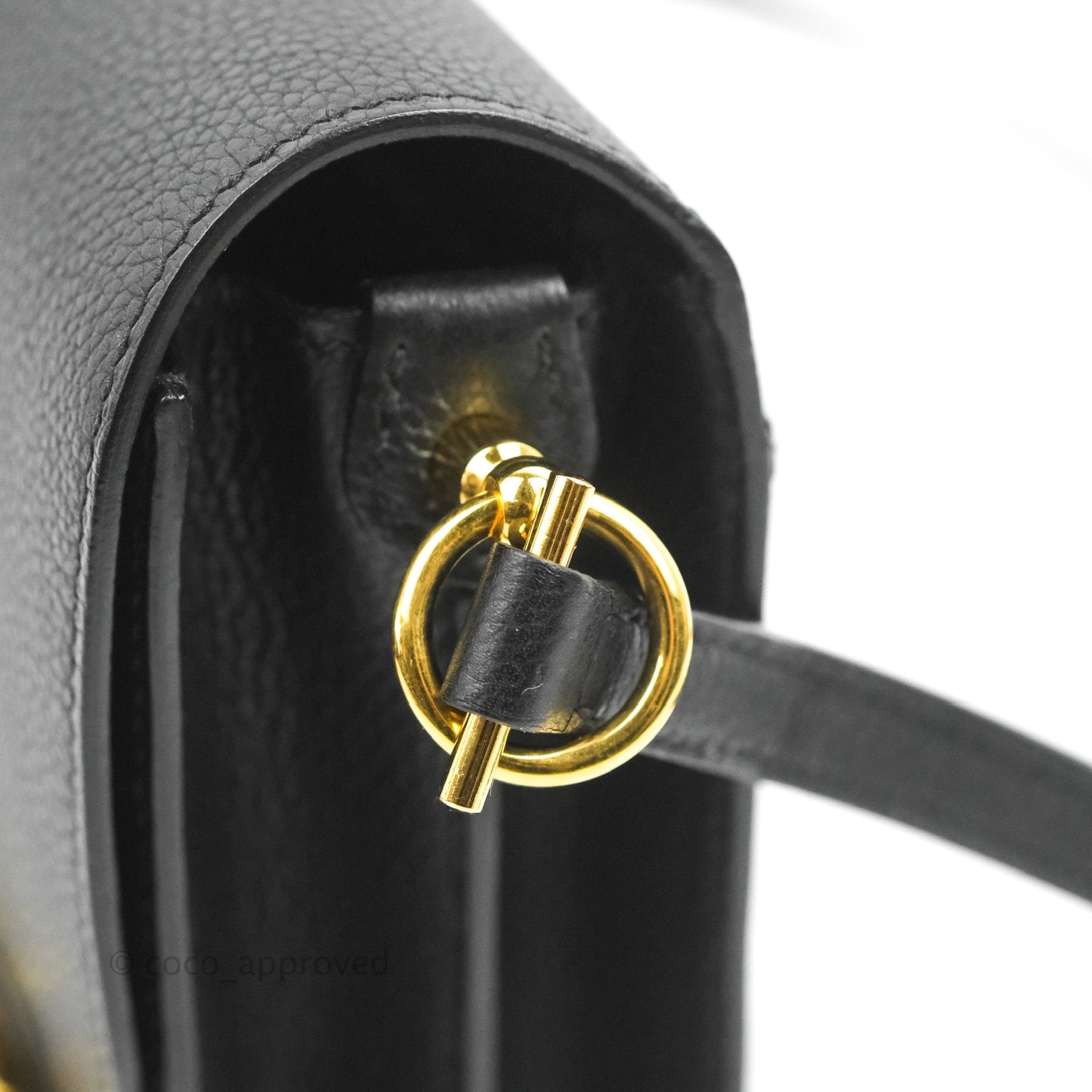 Hermès Roulis Mini 18 Black TM Gold Hardware