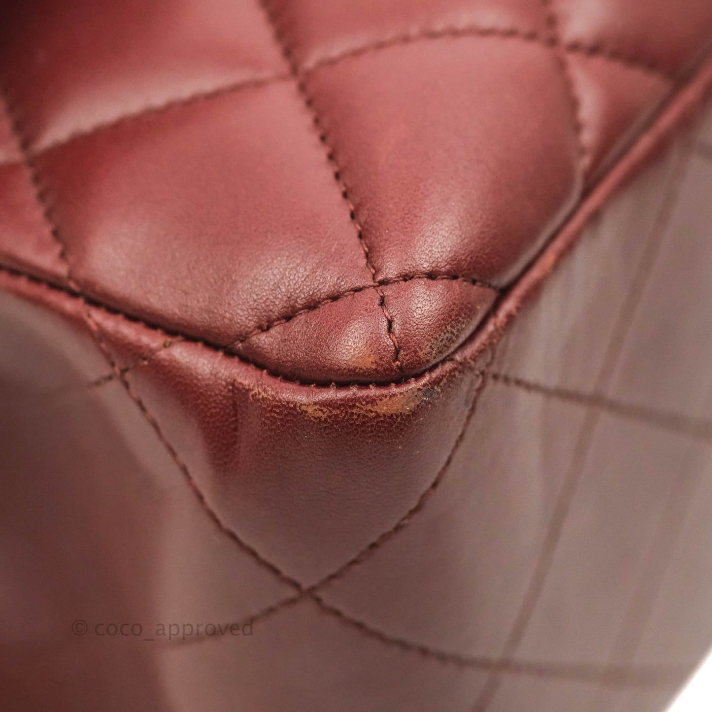 Chanel Jumbo Double Flap Burgundy Lambskin Gold Hardware