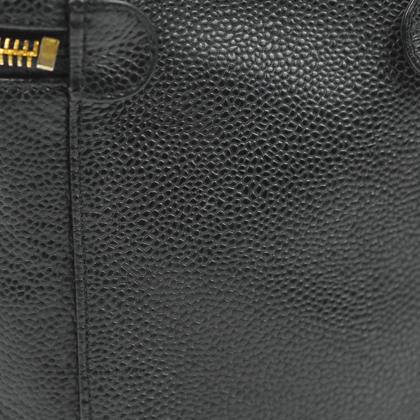 Chanel Vintage Vanity Case Black Caviar Gold Hardware