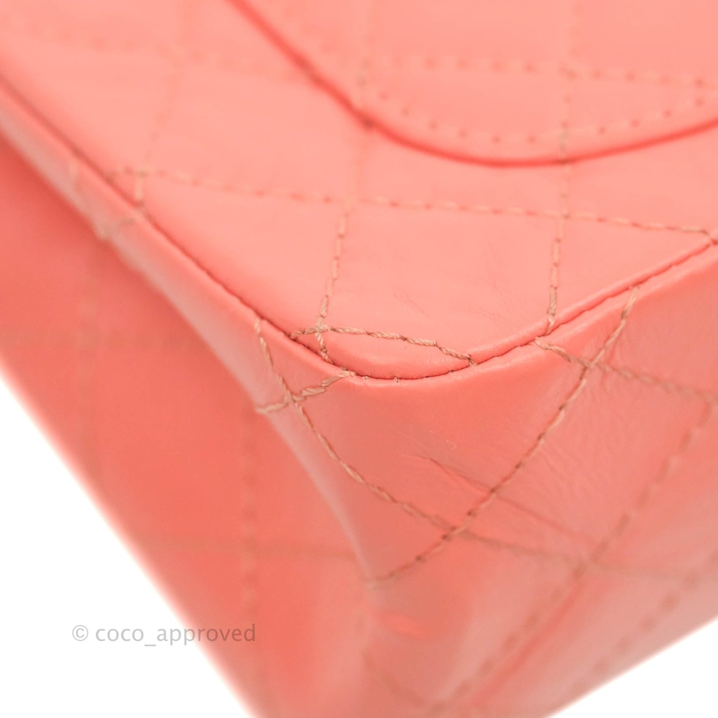 Chanel Mini Reissue 224 Pink Aged Calfskin Aged Gold Hardware