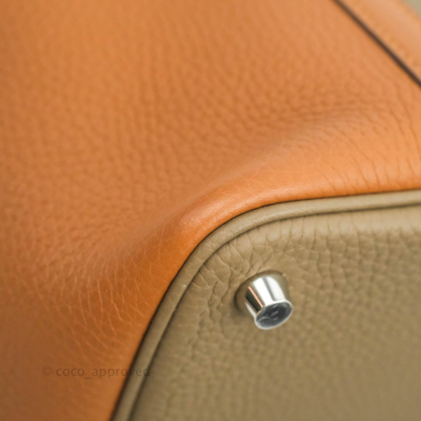 Hermès Picotin Lock 18 Trio Colour Gold/Etoupe/Nata Silver Hardware