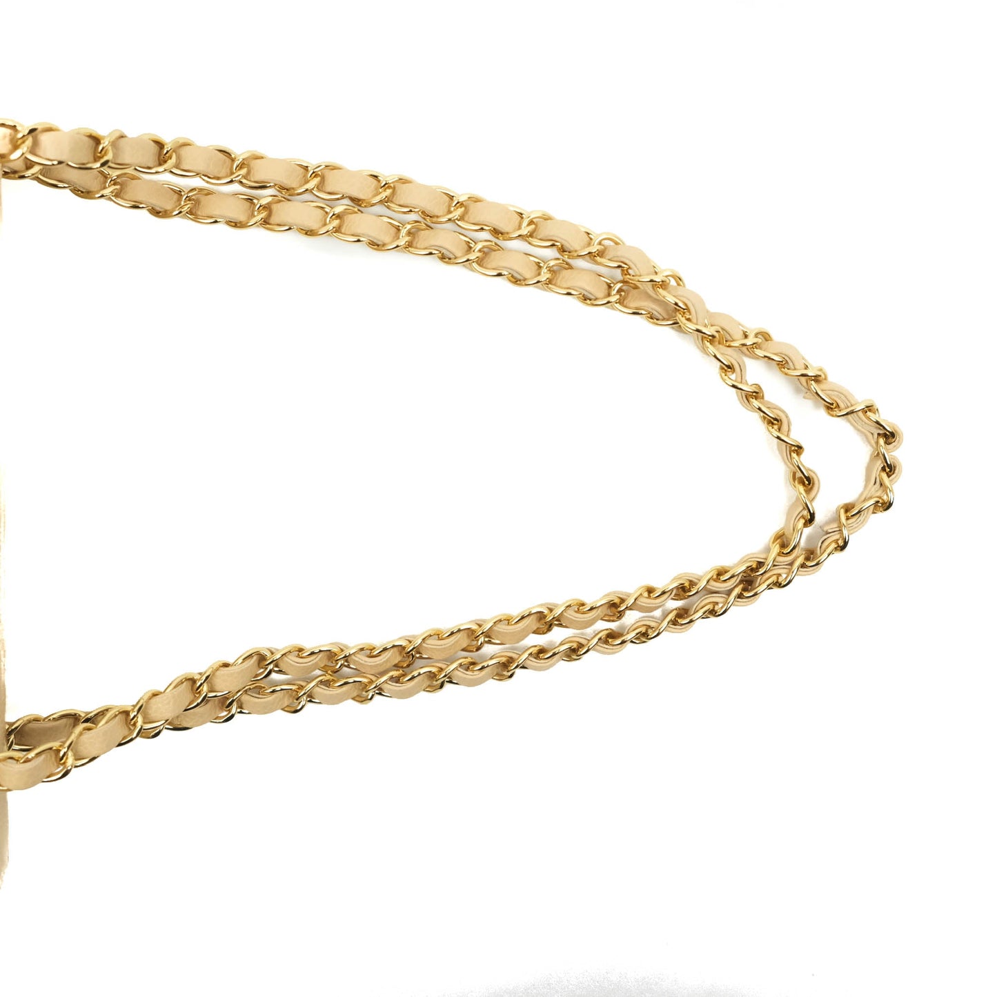 Chanel Small Classic Quilted Flap Beige Caviar Gold Hardware
