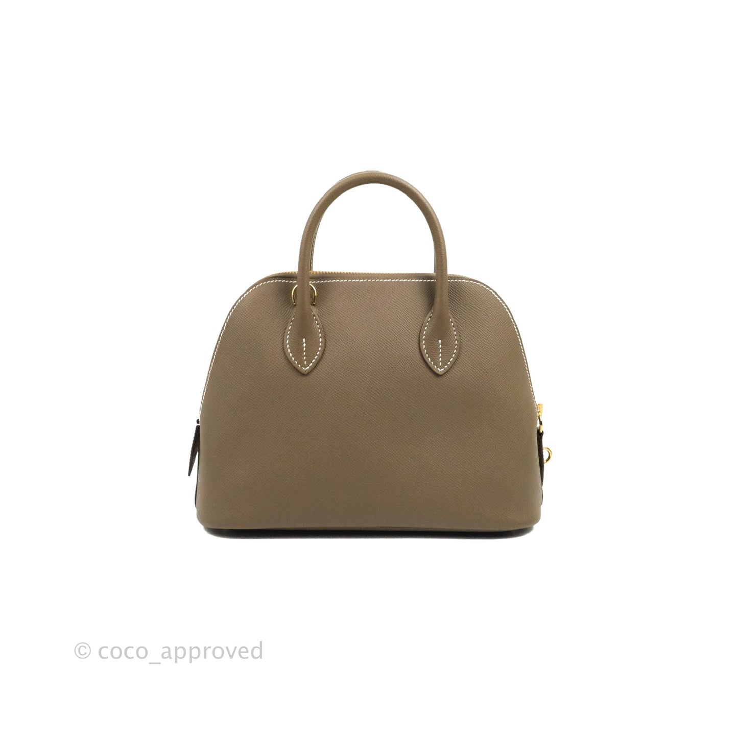 Hermès Bolide 1923 25 Etoupe Epsom Gold Hardware