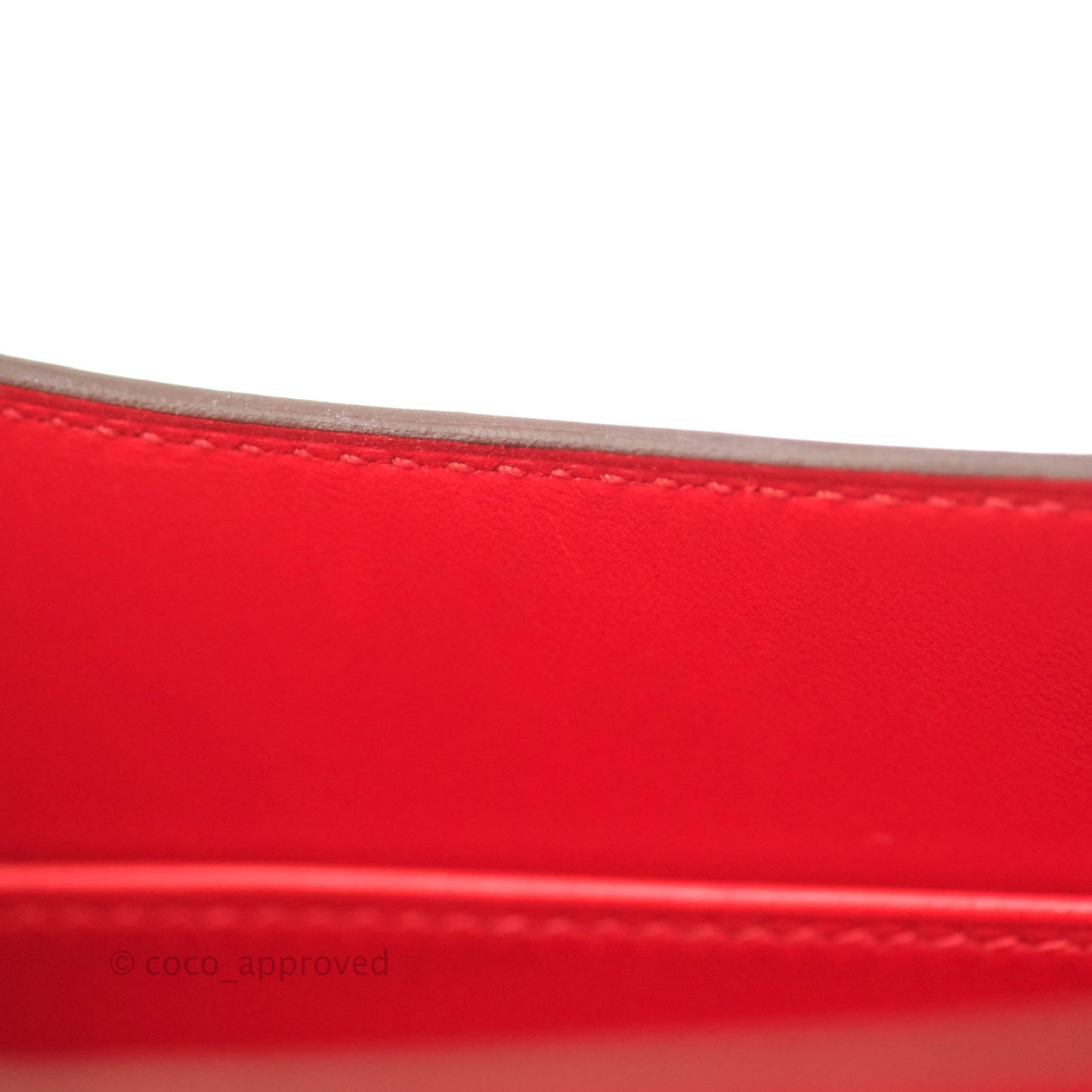 Hermès Constance 24 Rouge De Coeur Veau Epsom Palladium Hardware