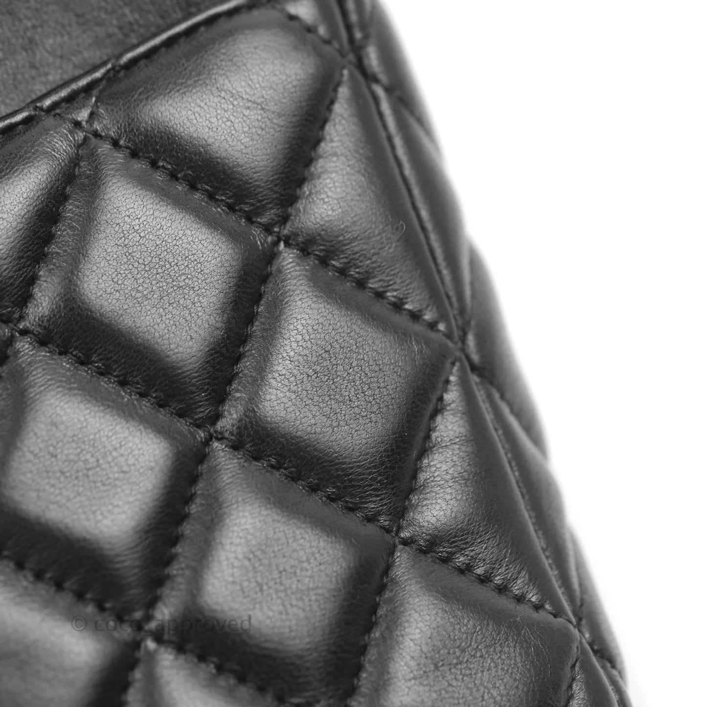 Chanel M/L Medium Flap Bag Valentine Limited Edition Black Lambskin Gold Hardware