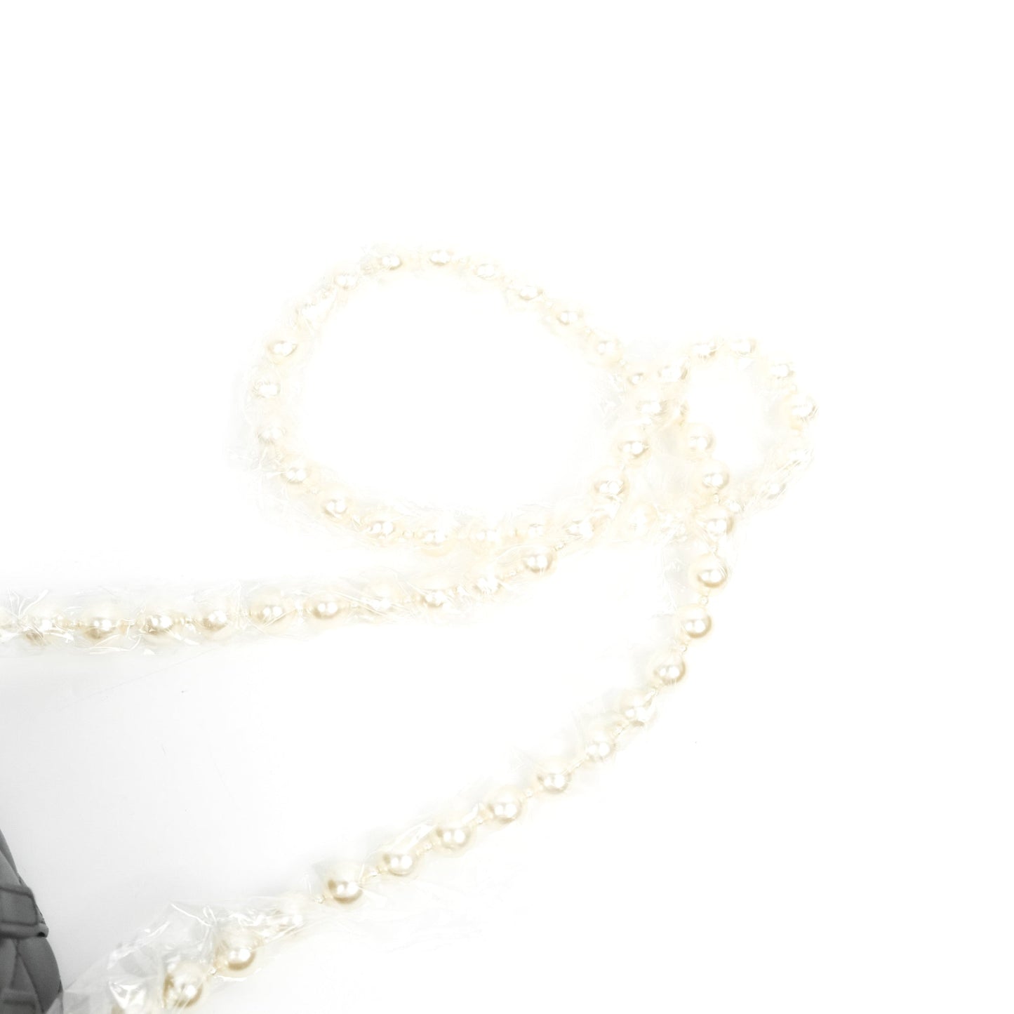 Chanel Mini Vanity With Pearl Chain Black Lambskin Gold Hardware