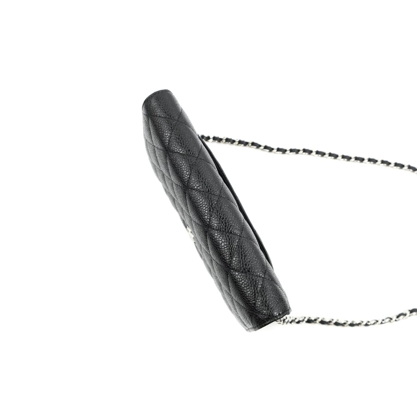 Chanel Quilted Classic WOC Black Caviar Silver Hardware
