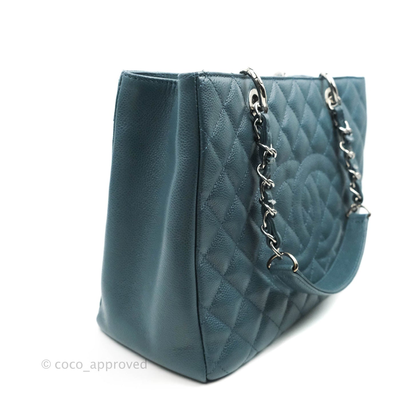 Chanel GST Blue Caviar Silver Hardware