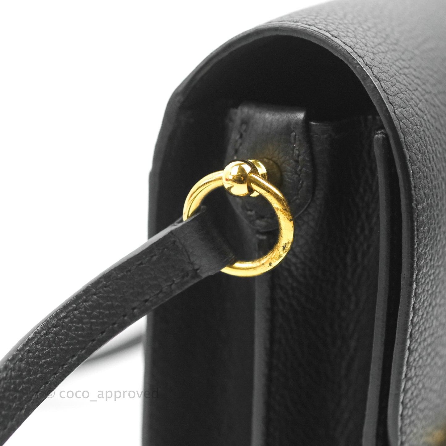 Hermès Roulis Mini 18 Black TM Gold Hardware