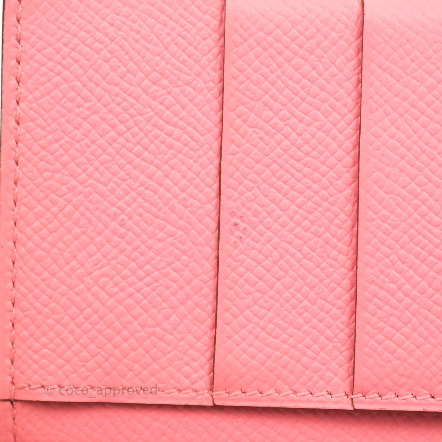 Hermès Bearn Wallet Epsom Pink Palladium Hardware