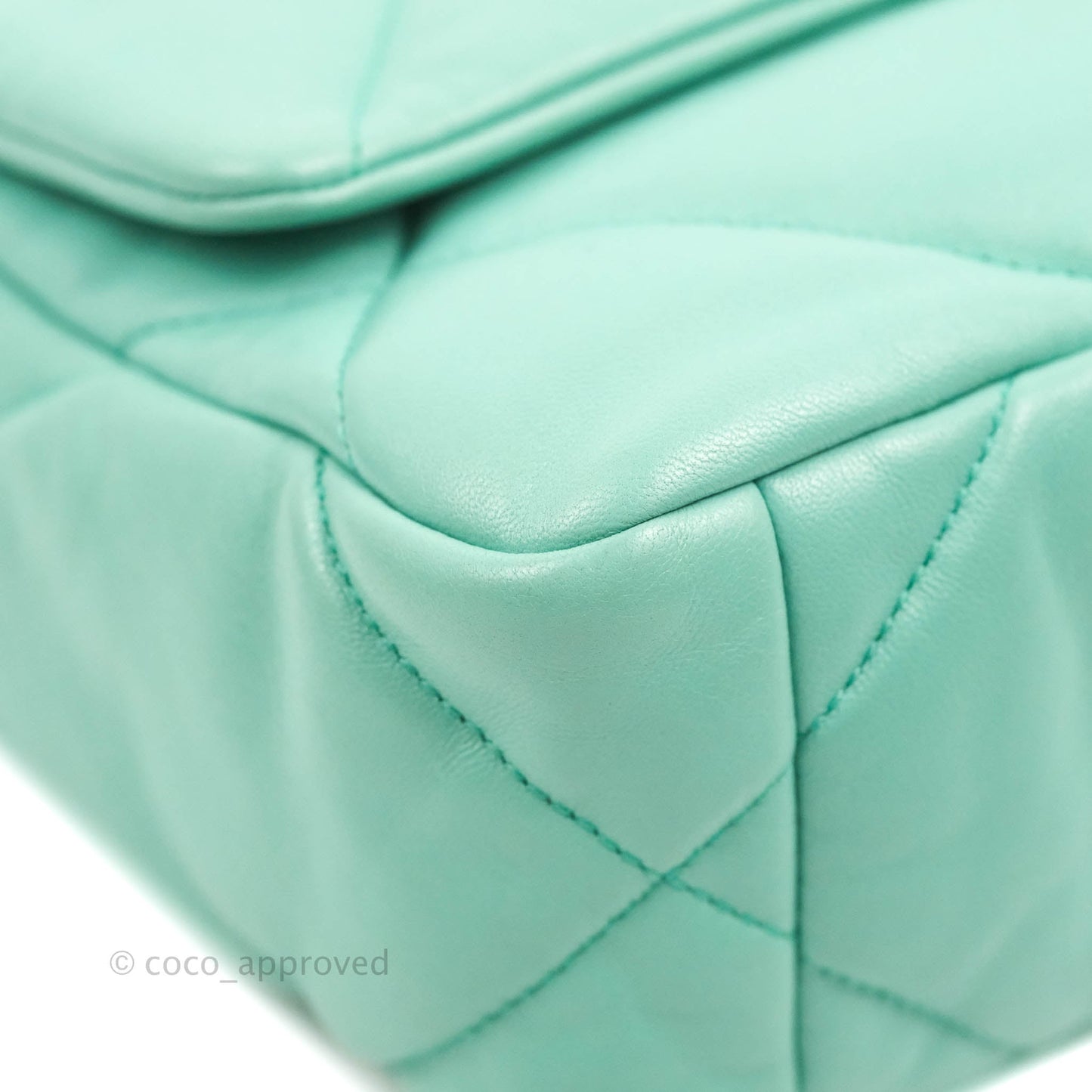 Chanel 19 Small Tiffany Blue Mixed Hardware