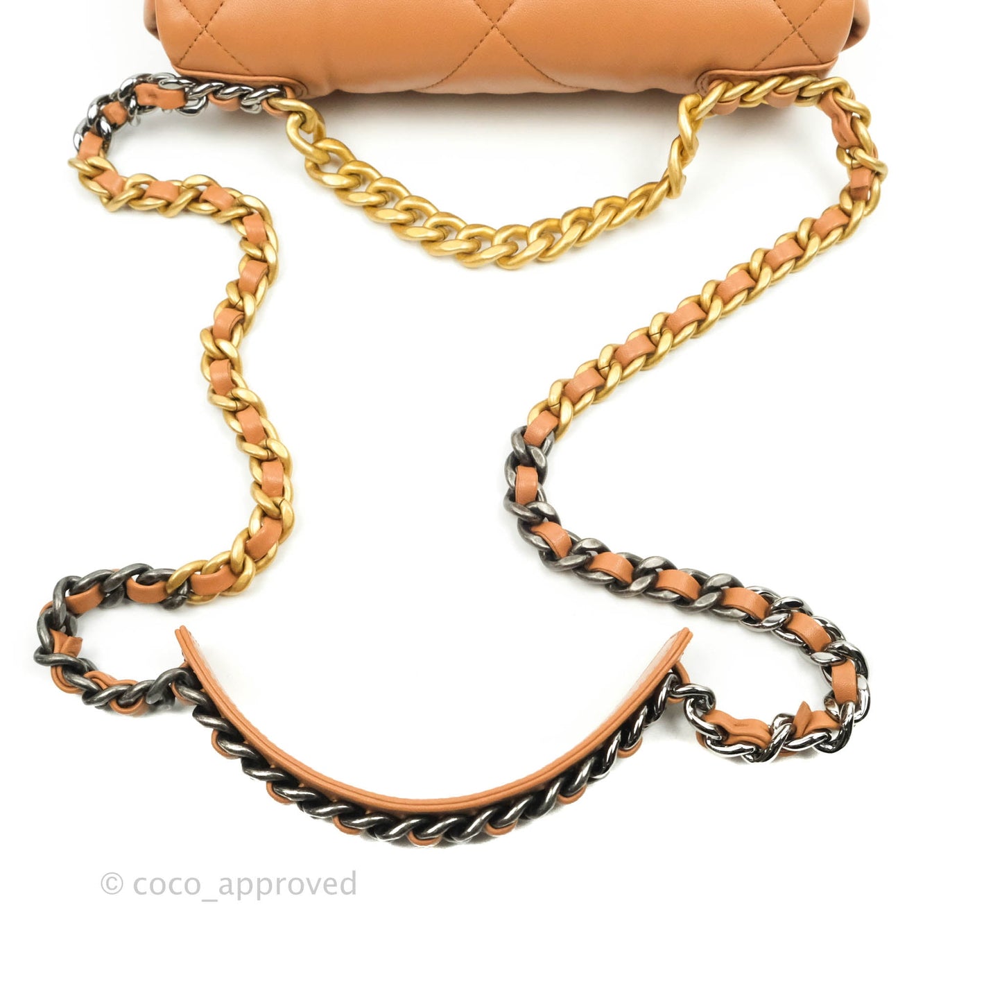 Chanel 19 Small Caramel Dark Beige Lambskin Mixed Hardware 21K
