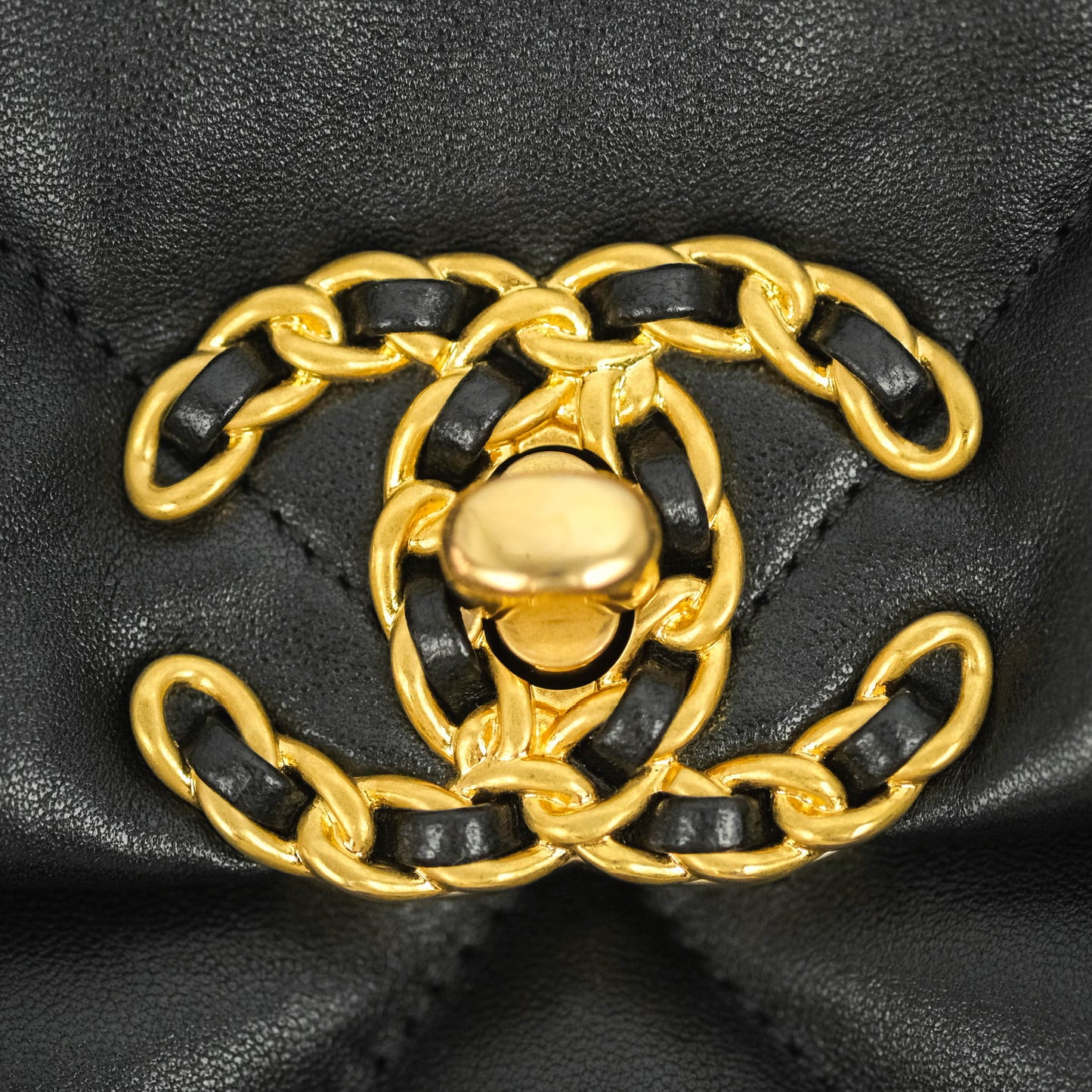 Chanel 19 Small Black Lambskin Mixed Hardware