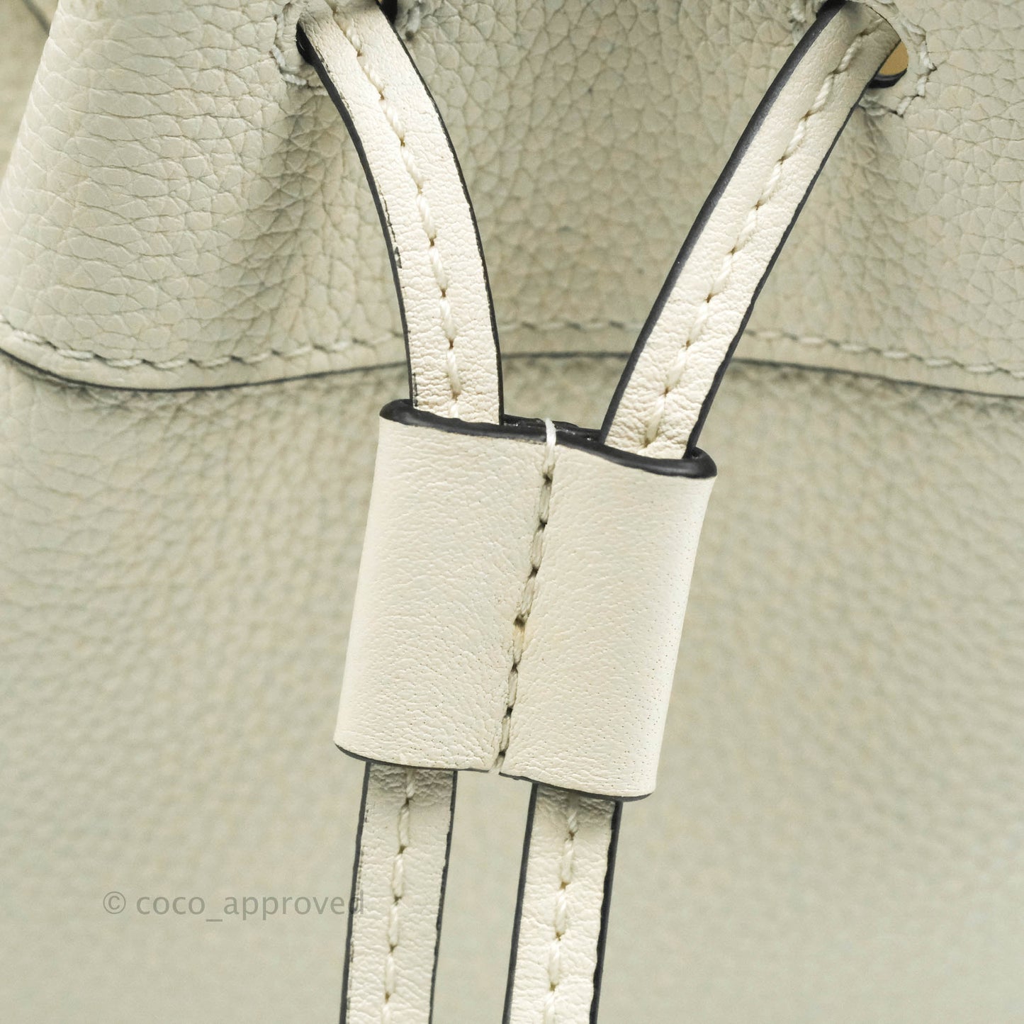 Loewe Mini Hammock Drawstring White Calfskin