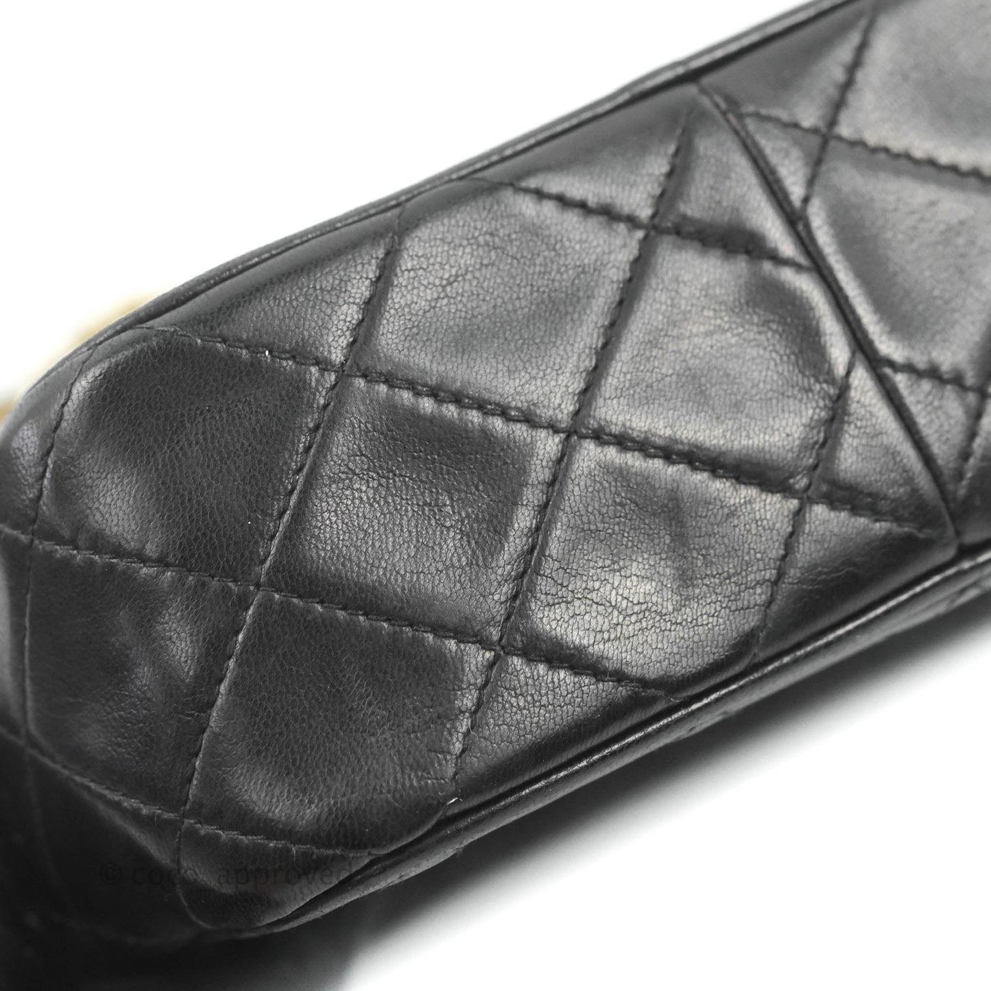 Chanel Vintage Small Camera Bag Black Lambskin Gold Hardware