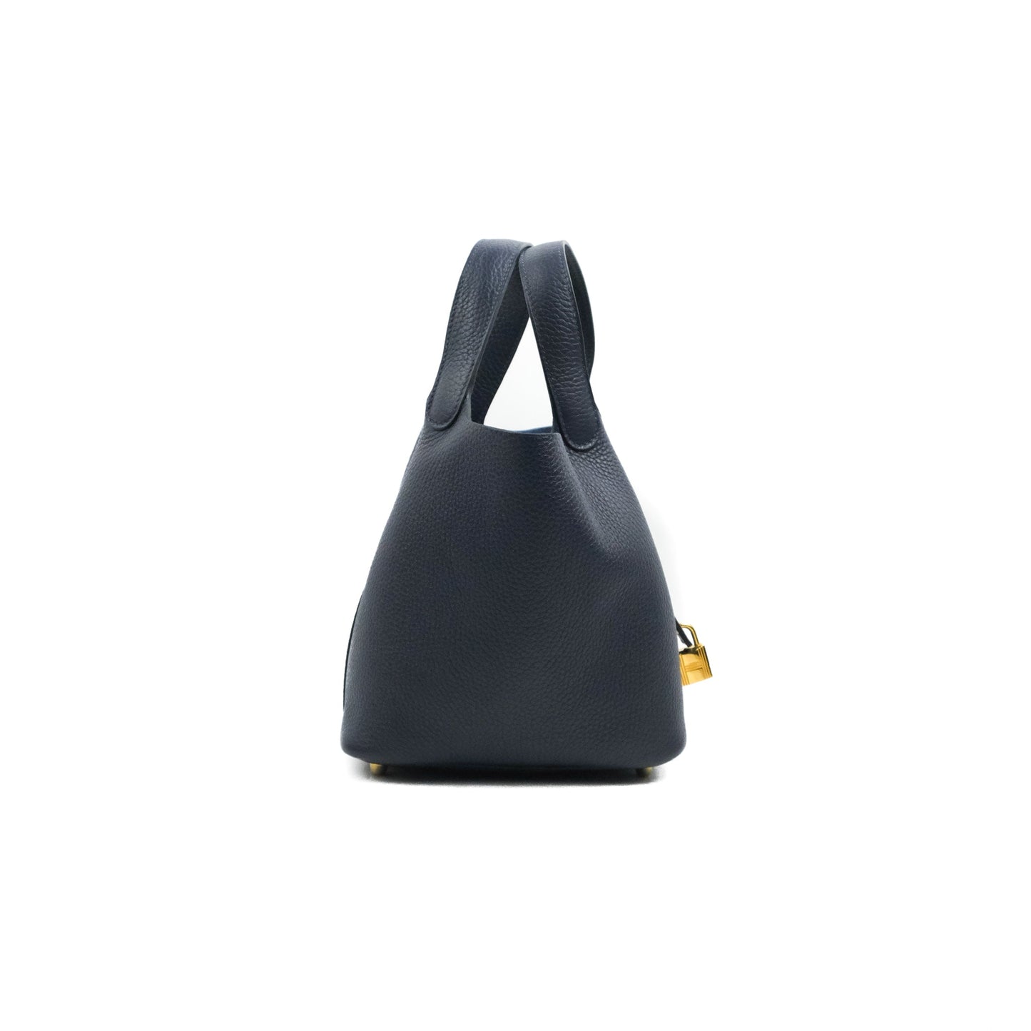 Hermès Picotin Lock 18 Bleu Nuit Clemence Gold Hardware