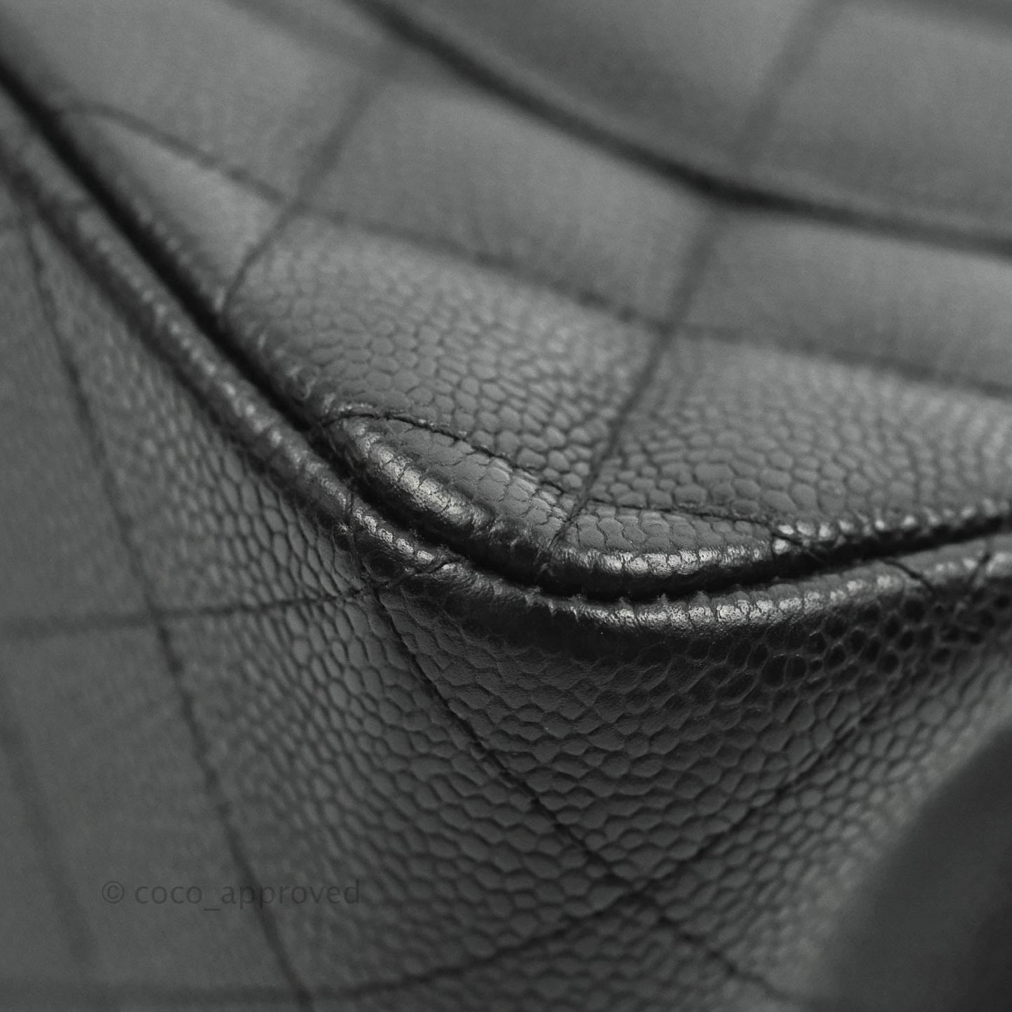 Chanel Jumbo Double Flap Black Caviar Silver Hardware⁣⁣