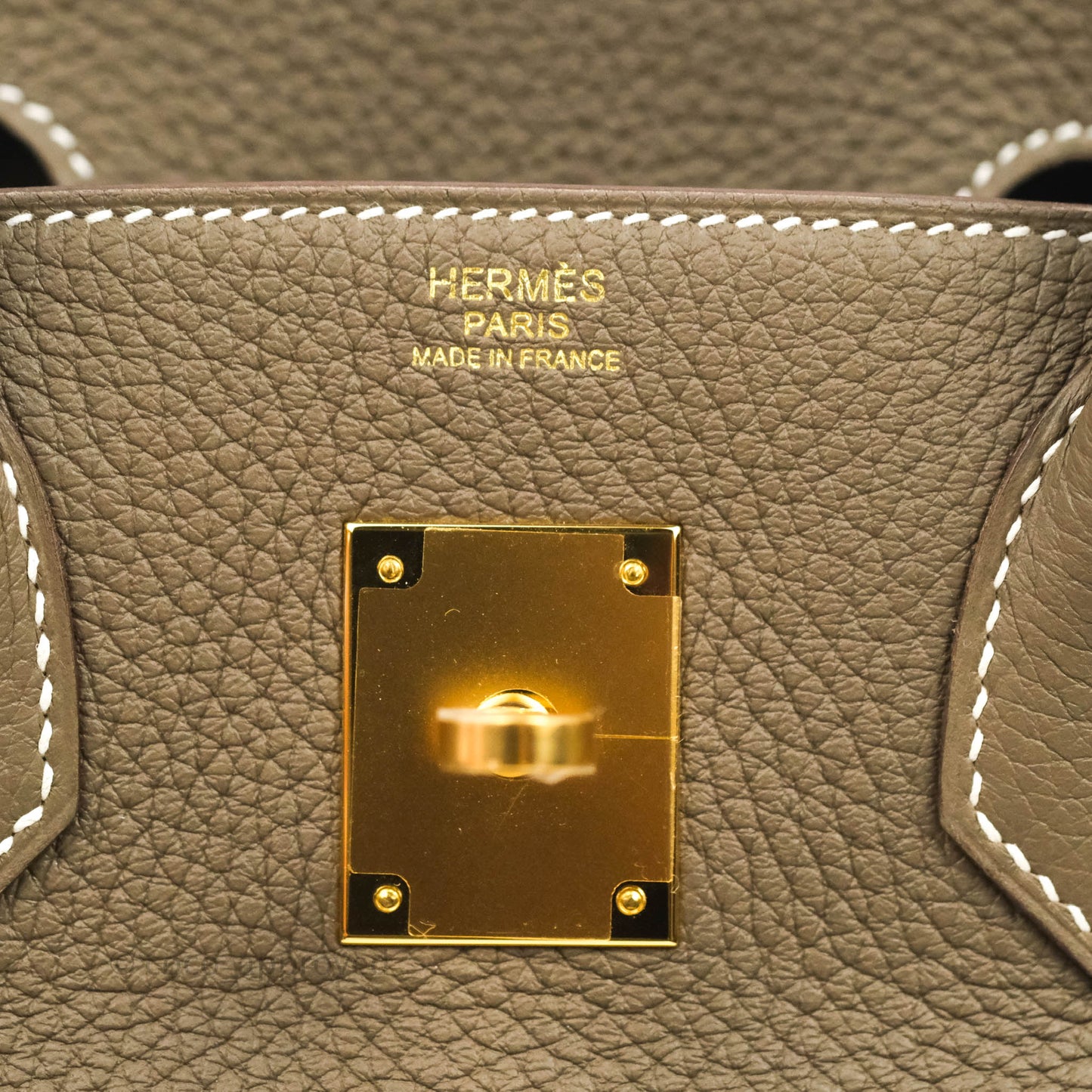 Hermès Birkin 30 Taurillon Clemence 18 Etoupe Gold Hardware