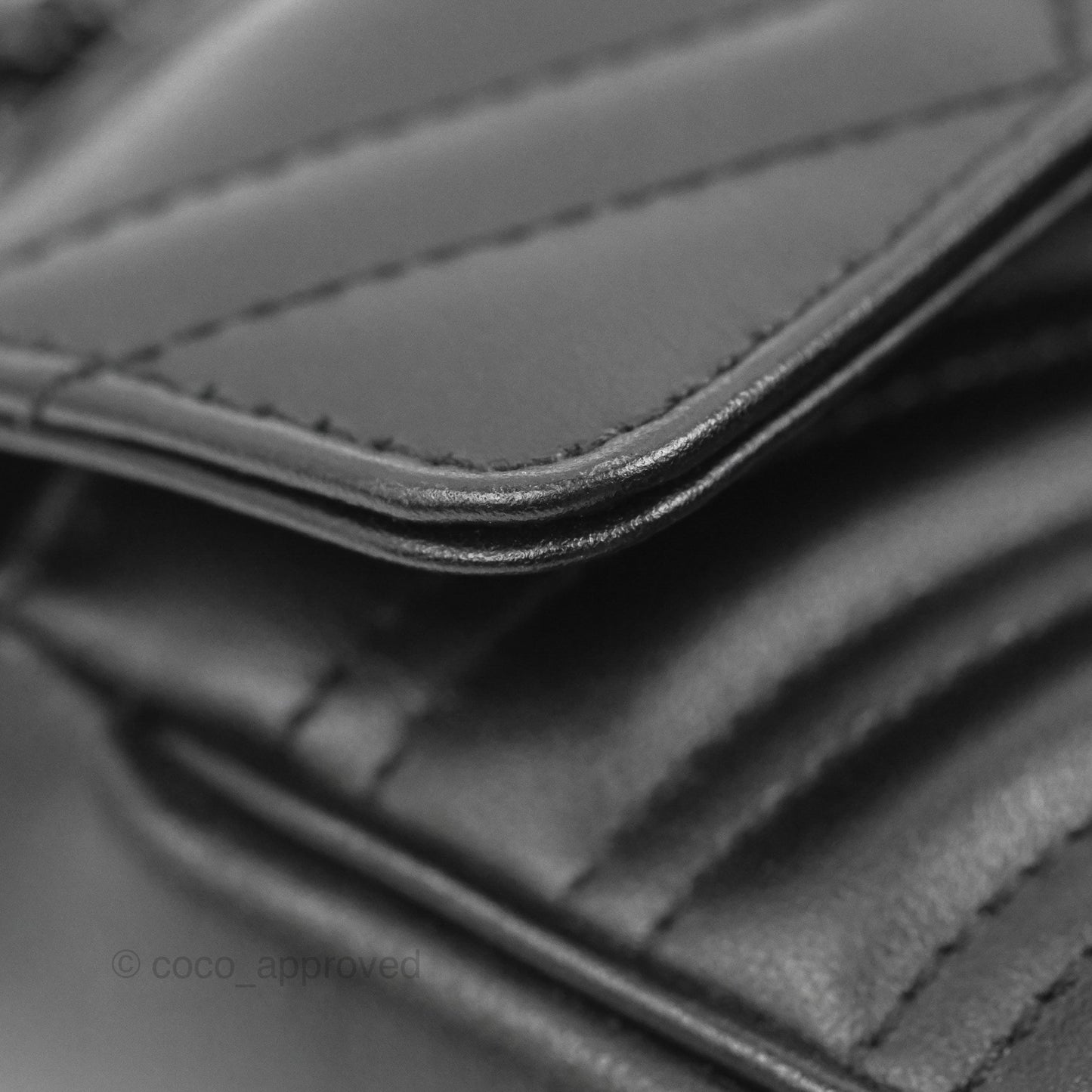 Gucci Mini Chevron GG Marmont Matelassé Bag So Black Calfskin