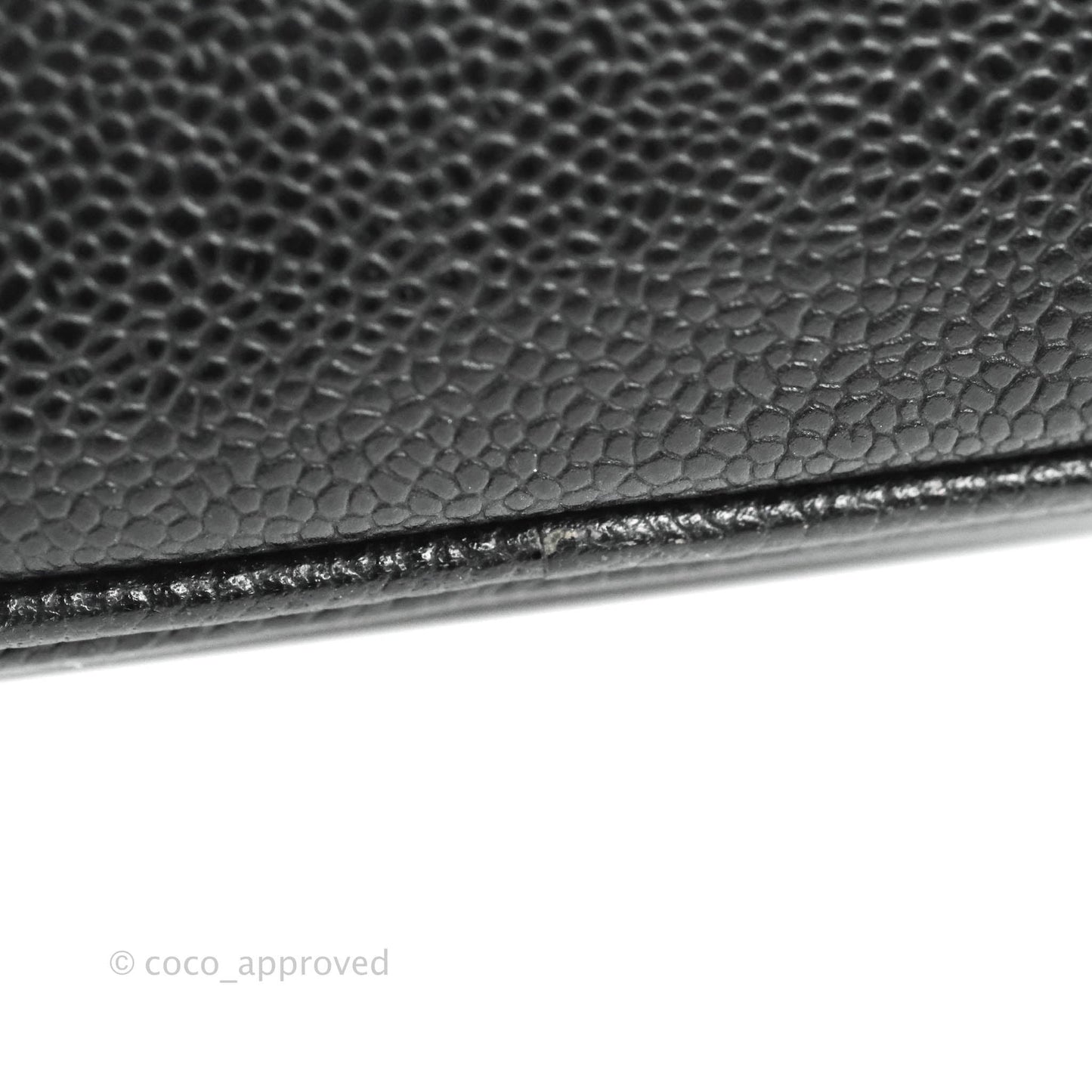 Chanel Vintage Vanity Case Black Caviar Gold Hardware