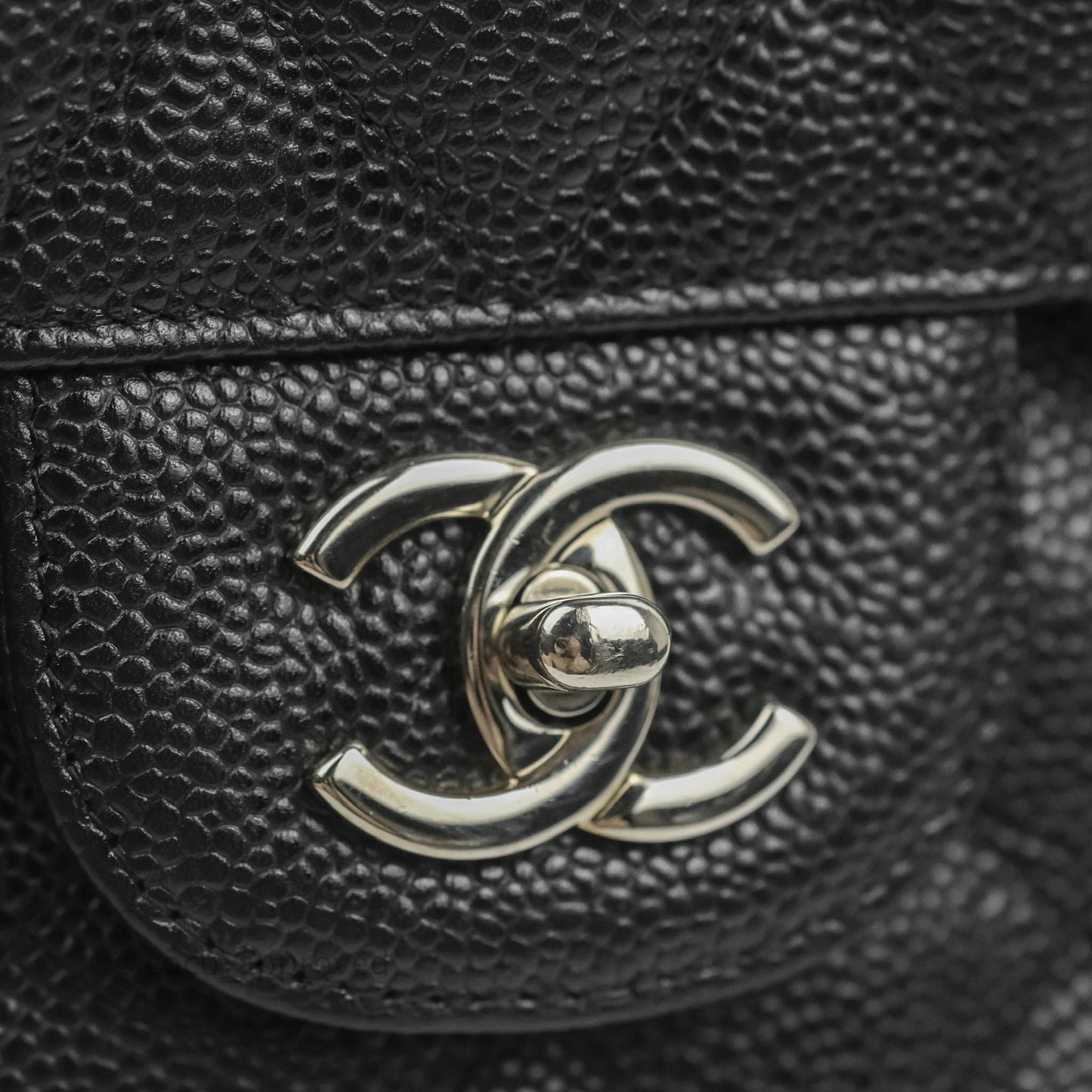 Chanel Jumbo Double Flap Black Caviar Silver Hardware⁣⁣