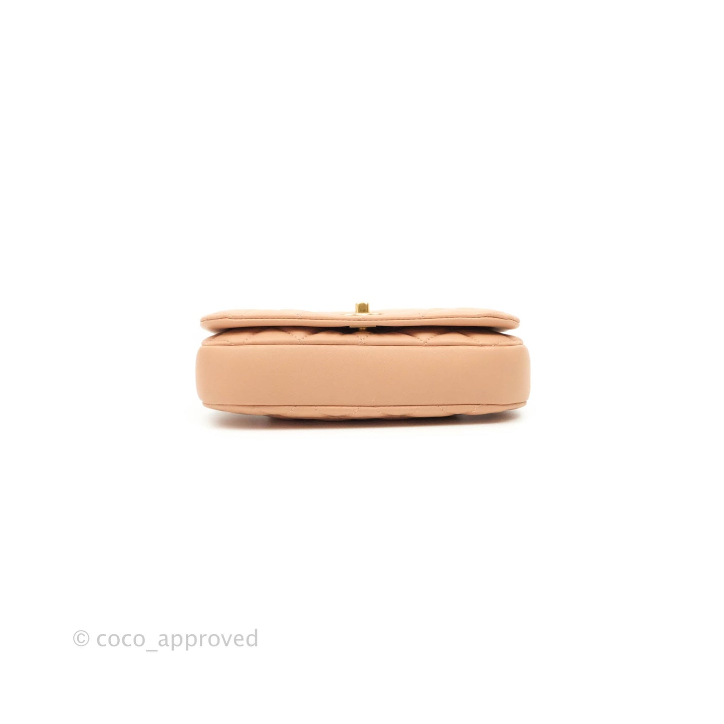 Chanel Clutch with Chain Beige Calfskin Aged Gold Hardware 21B