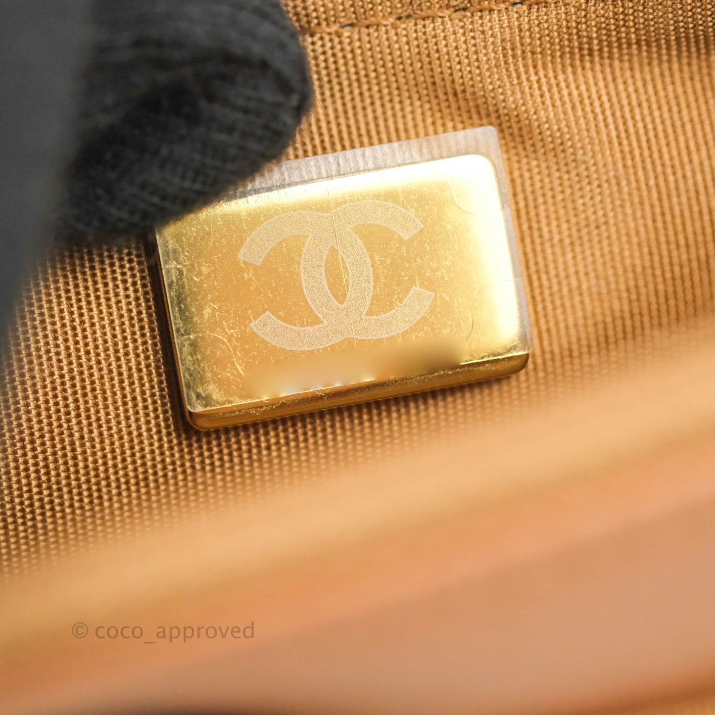 Chanel 19 Wallet on Chain WOC Dark Beige Caramel Lambskin Mixed Hardware