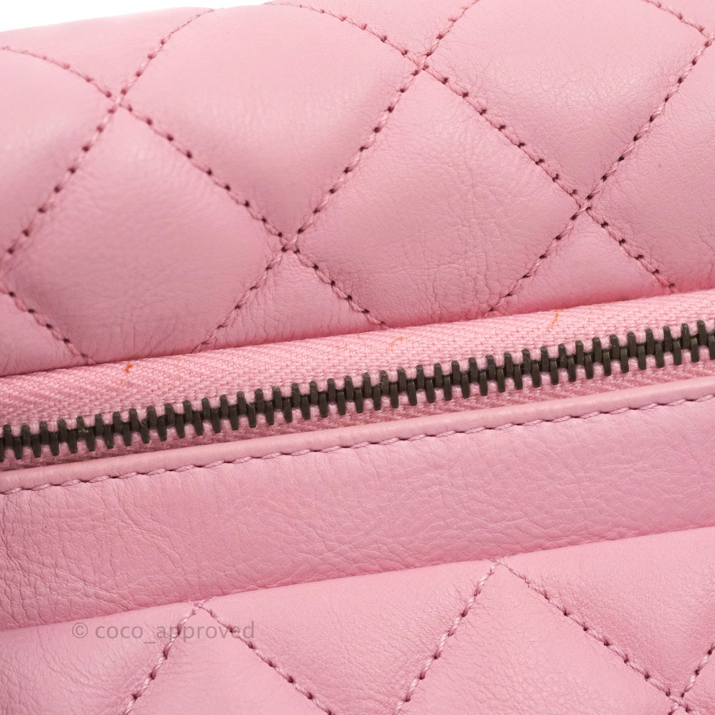 Chanel CC Crown Flap Pink Calfskin Antique Gold Hardware