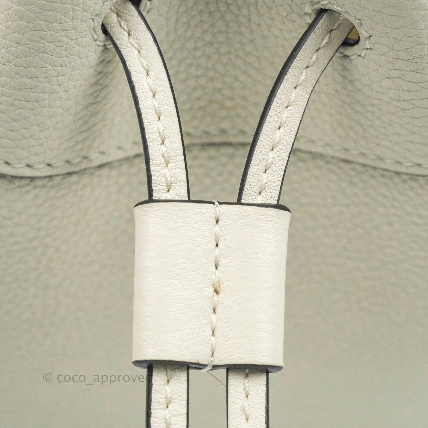 Loewe Mini Hammock Drawstring White Calfskin