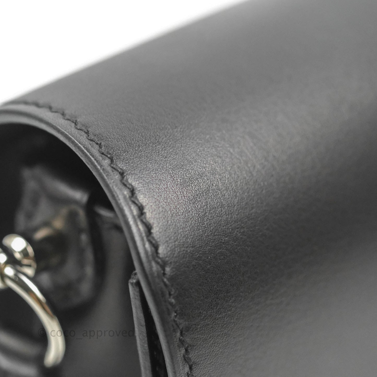 Hermès Roulis Mini 18 Black Swift Palladium Hardware