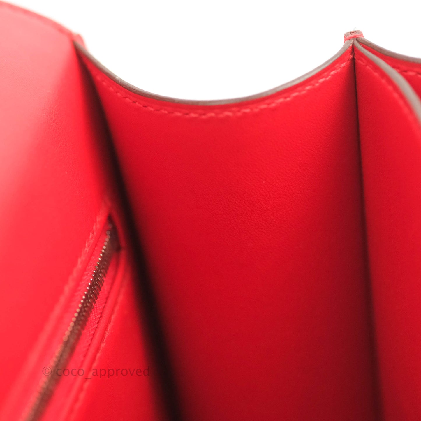 Hermès Constance 24 Rouge De Coeur Veau Epsom Palladium Hardware