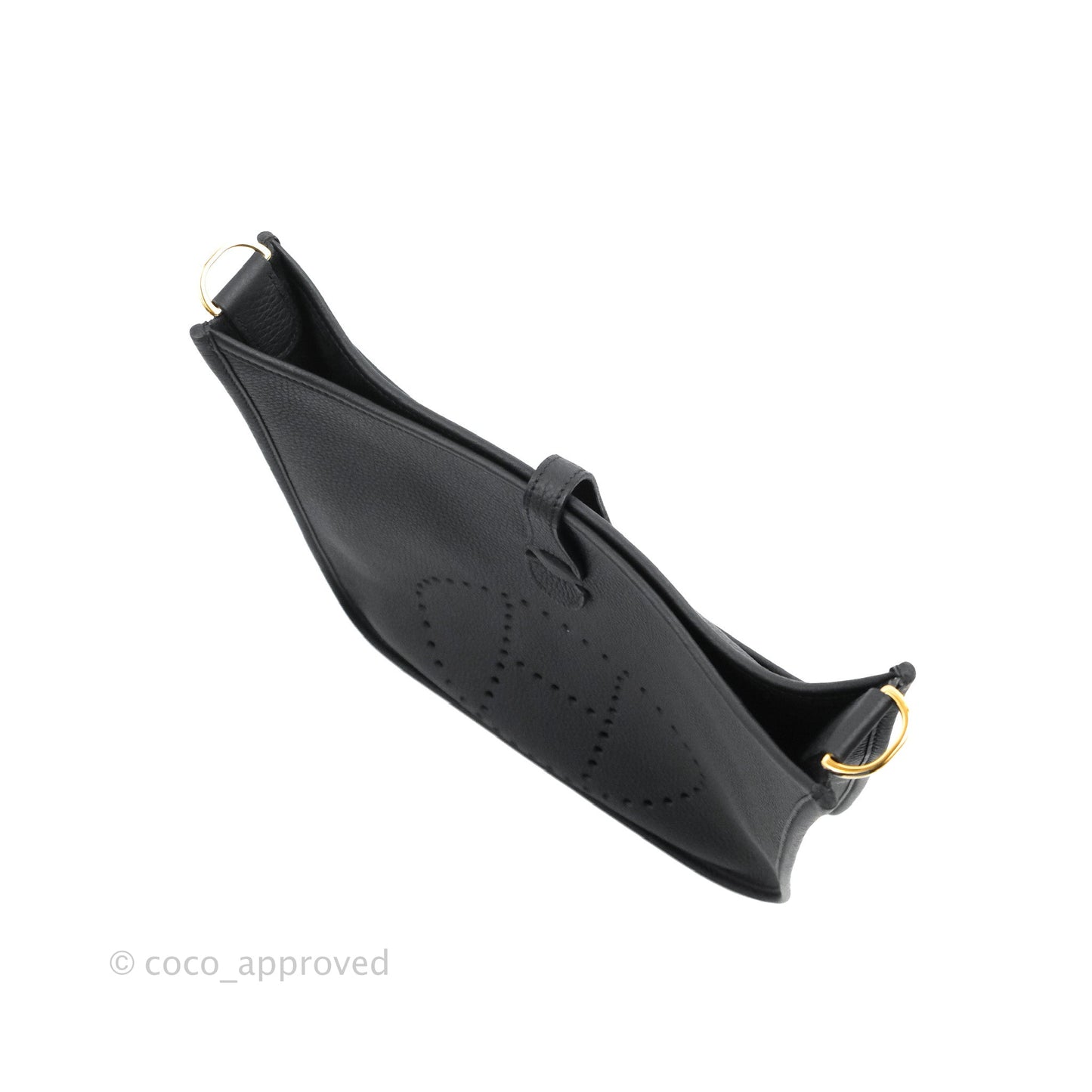 Hermes Evelyne III 29 Black Clemence Gold Hardware