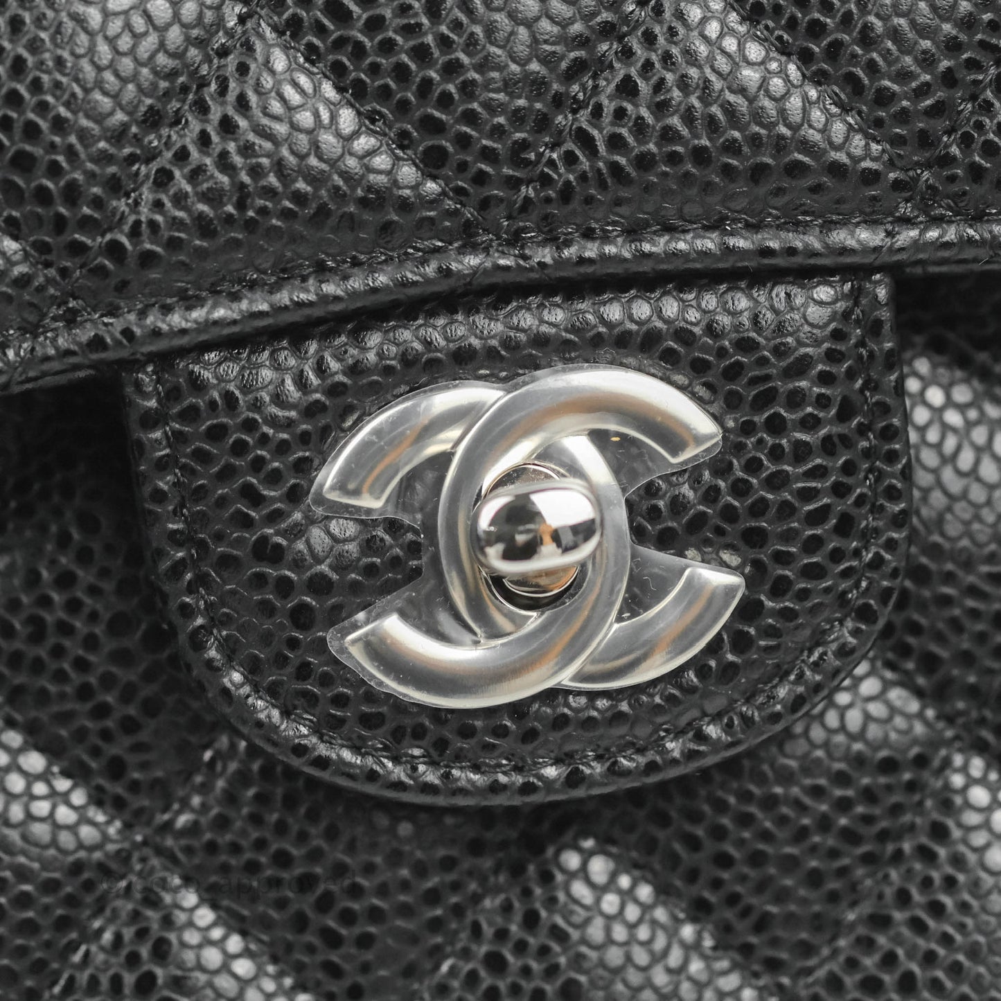 Chanel Small Classic Quilted Flap Black Caviar Silver Hardware