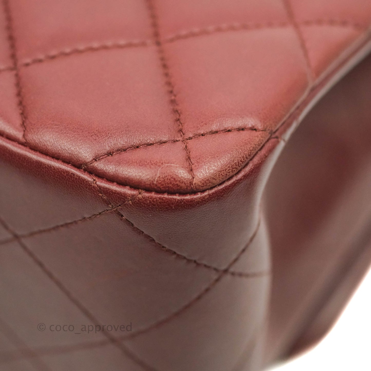 Chanel Jumbo Double Flap Burgundy Lambskin Gold Hardware