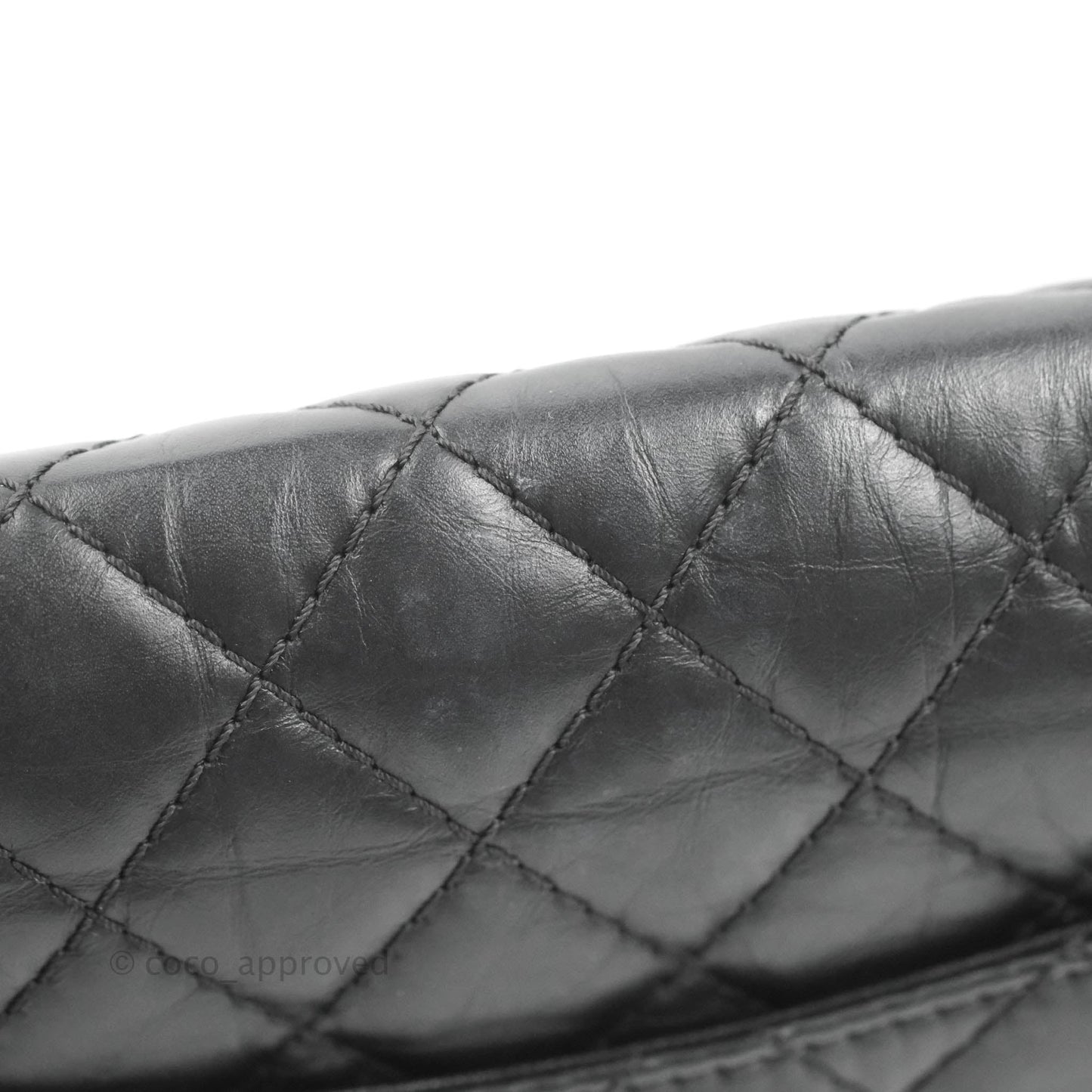 Chanel Reissue 225 Quilted Flap Black Aged Calfskin Aged Gold Hardware