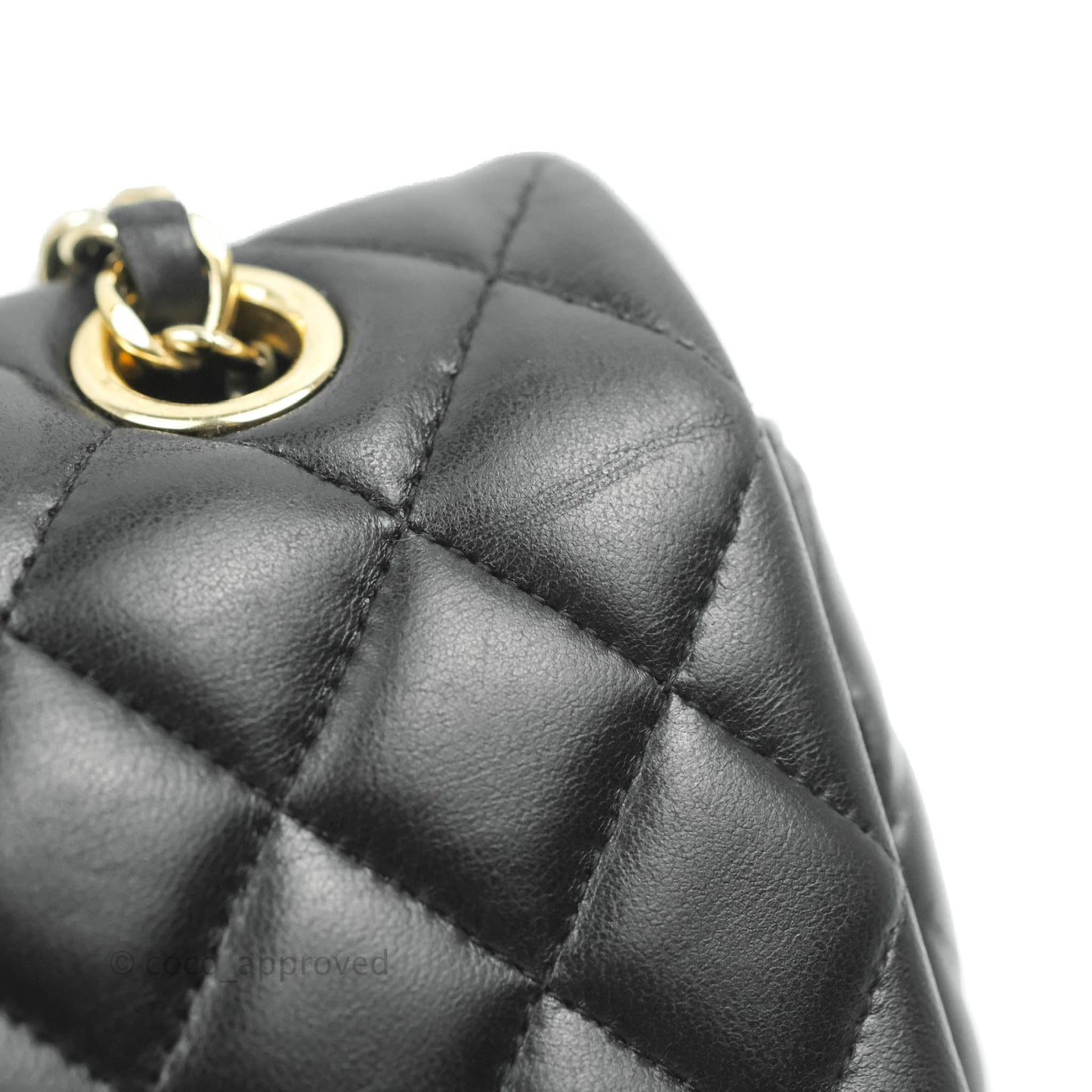 Chanel M/L Medium Flap Bag Valentine Limited Edition Black Lambskin Gold Hardware