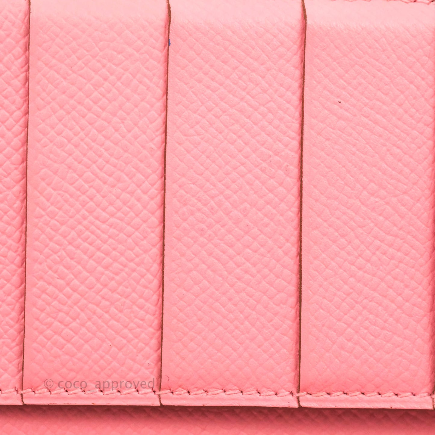 Hermès Bearn Wallet Epsom Pink Palladium Hardware