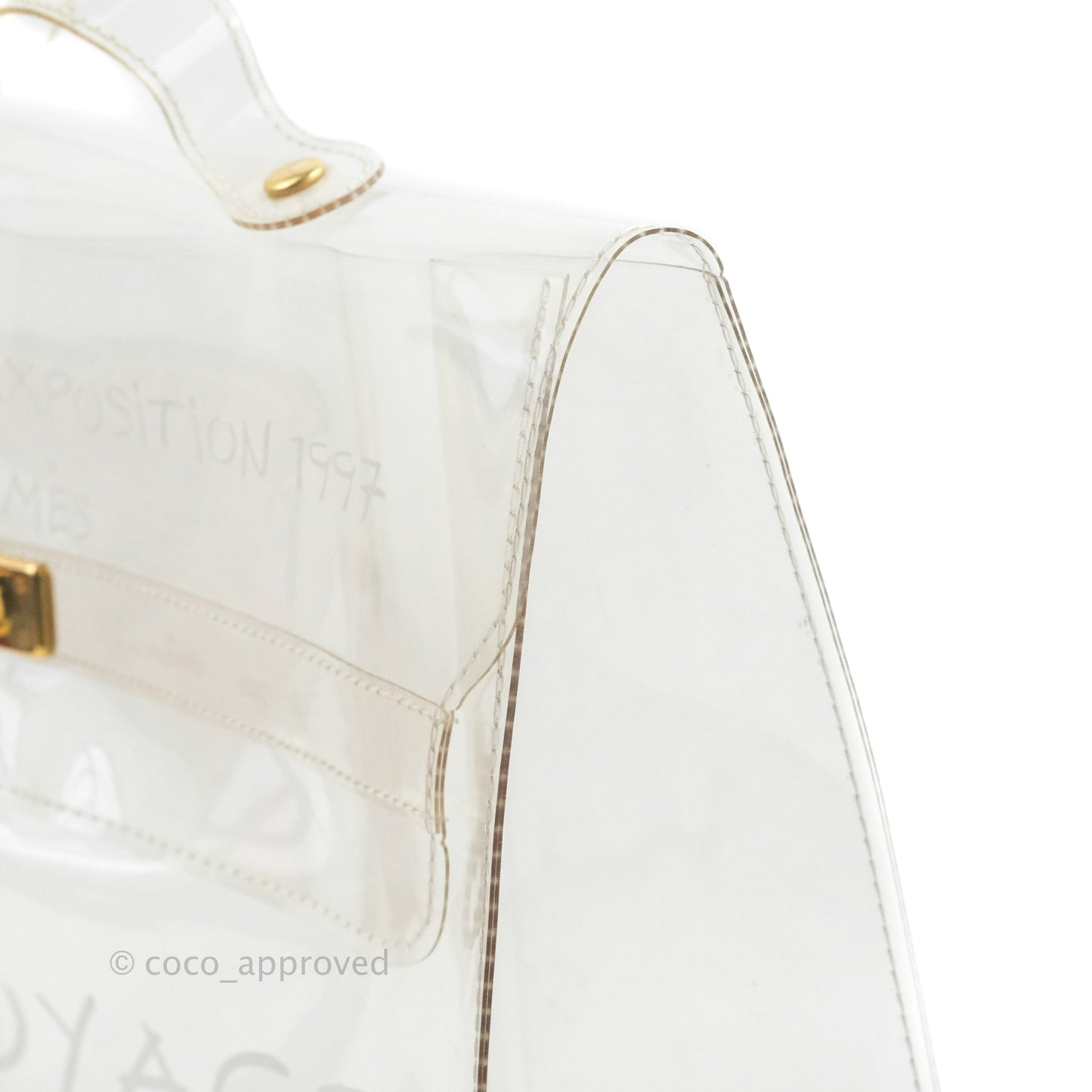 Hermès Vinyl Kelly Beach Bag Gold Hardware