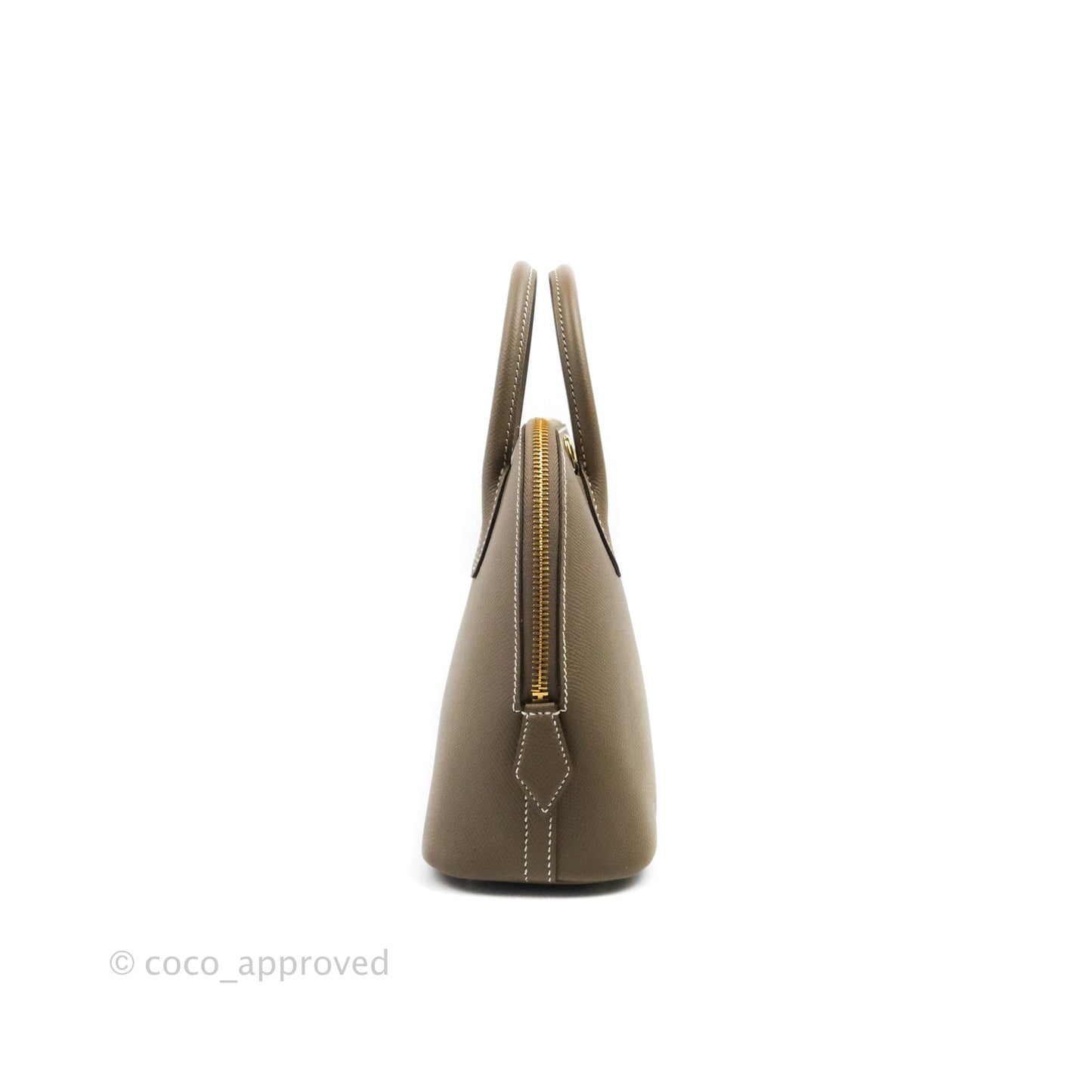 Hermès Bolide 1923 25 Etoupe Epsom Gold Hardware