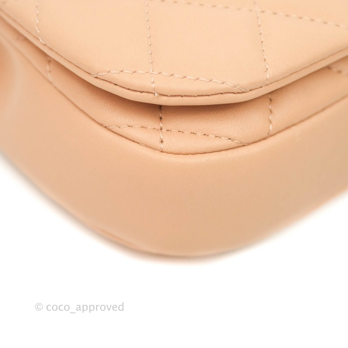 Chanel Clutch with Chain Beige Calfskin Aged Gold Hardware 21B
