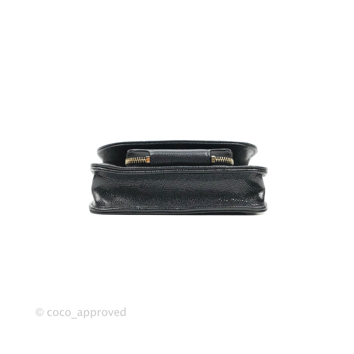 Chanel Business Affinity Clutch With Chain Black Caviar Gold Hardware